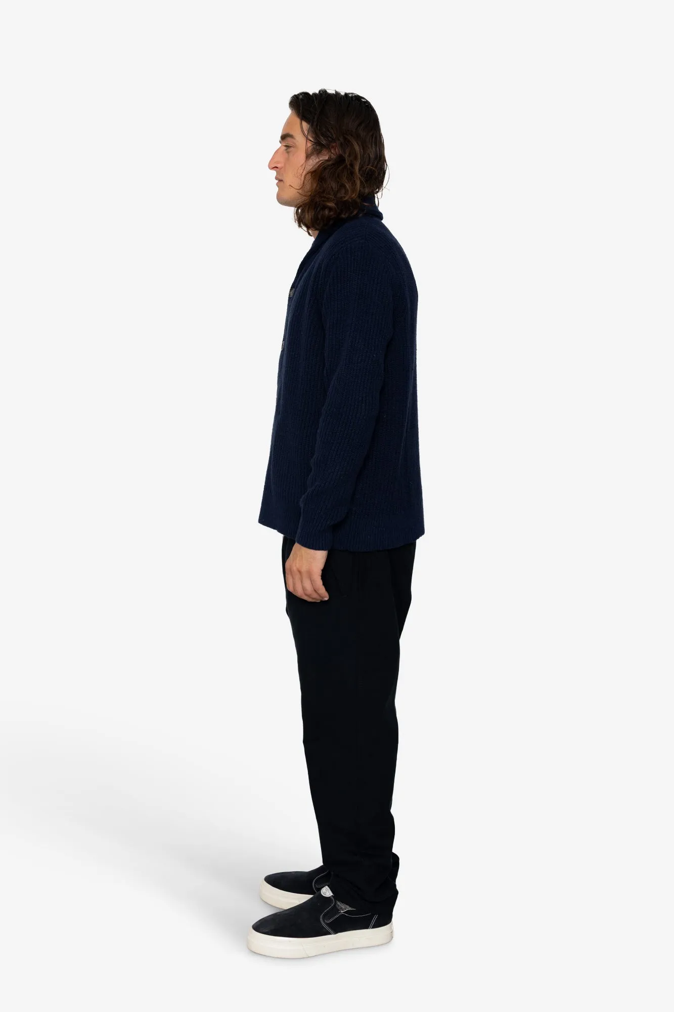 Heavy Shawl Cardigan - Navy sold by Folk product image thumbnail 4