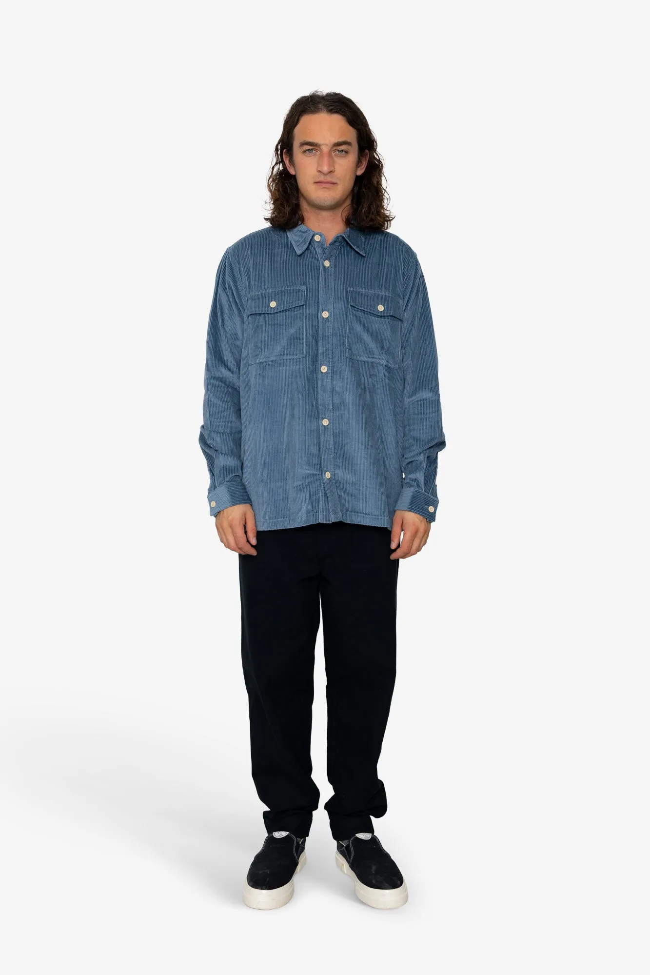 Kings Overshirt - Blue Grey sold by Folk product image thumbnail 2