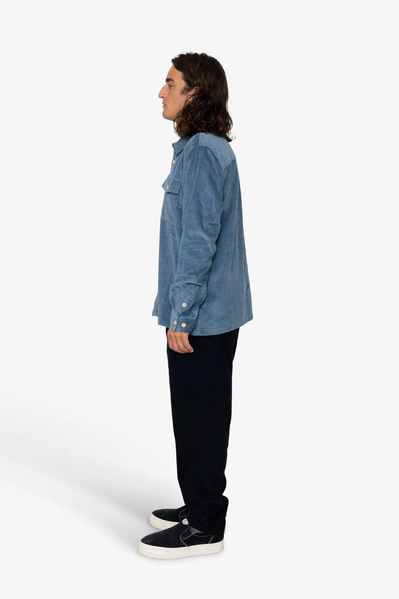 Kings Overshirt - Blue Grey sold by Folk product image thumbnail 4