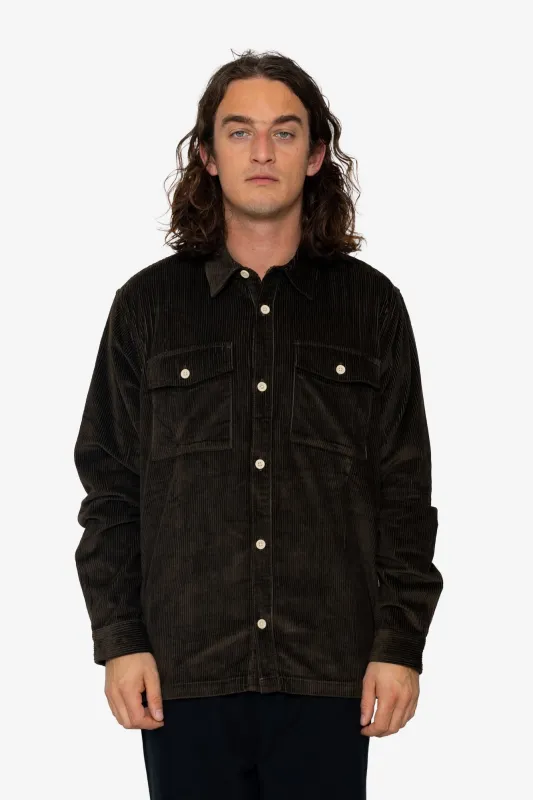 Kings Overshirt - Dark Olive sold by Folk