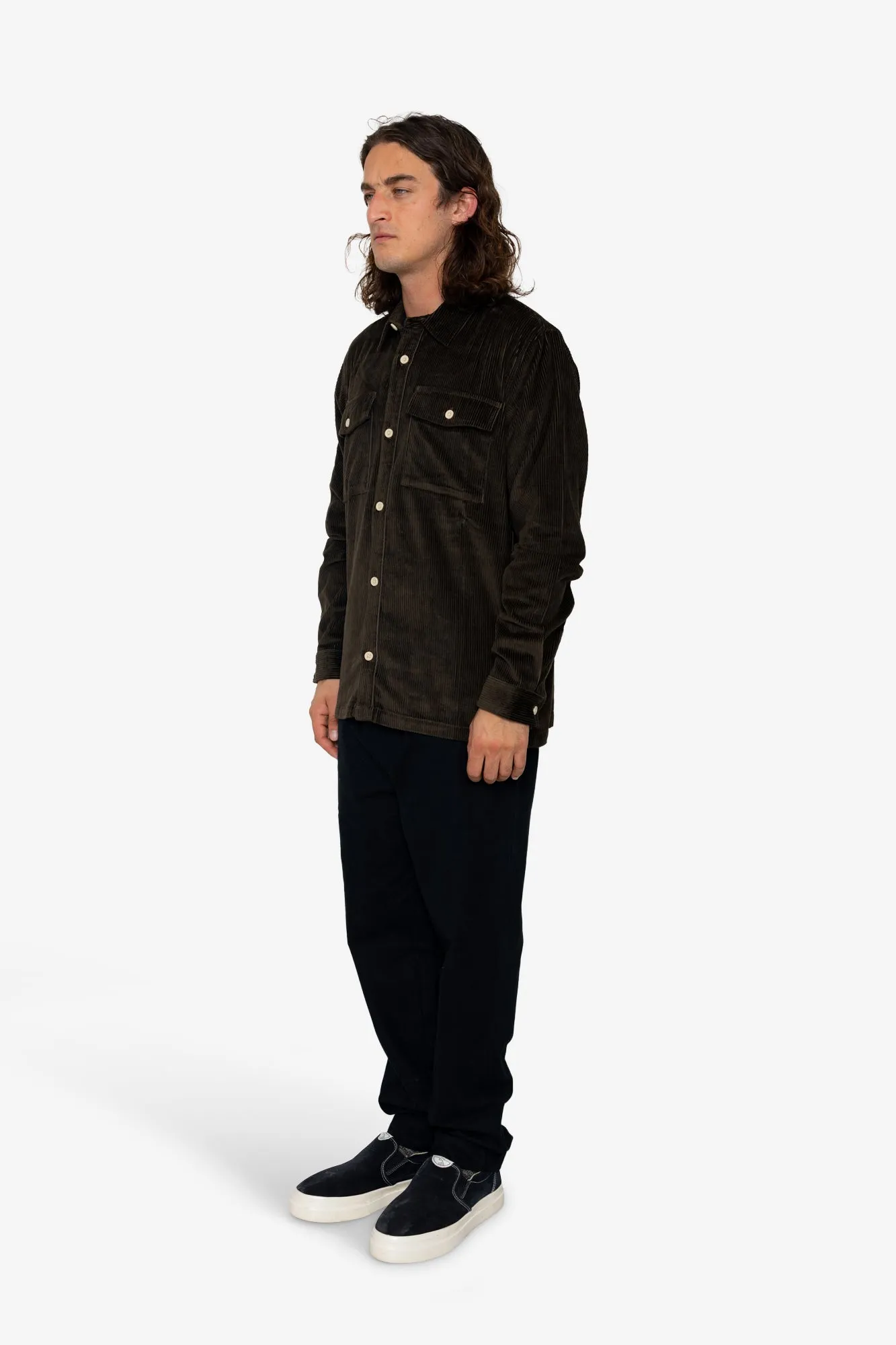 Kings Overshirt - Dark Olive sold by Folk product image thumbnail 3