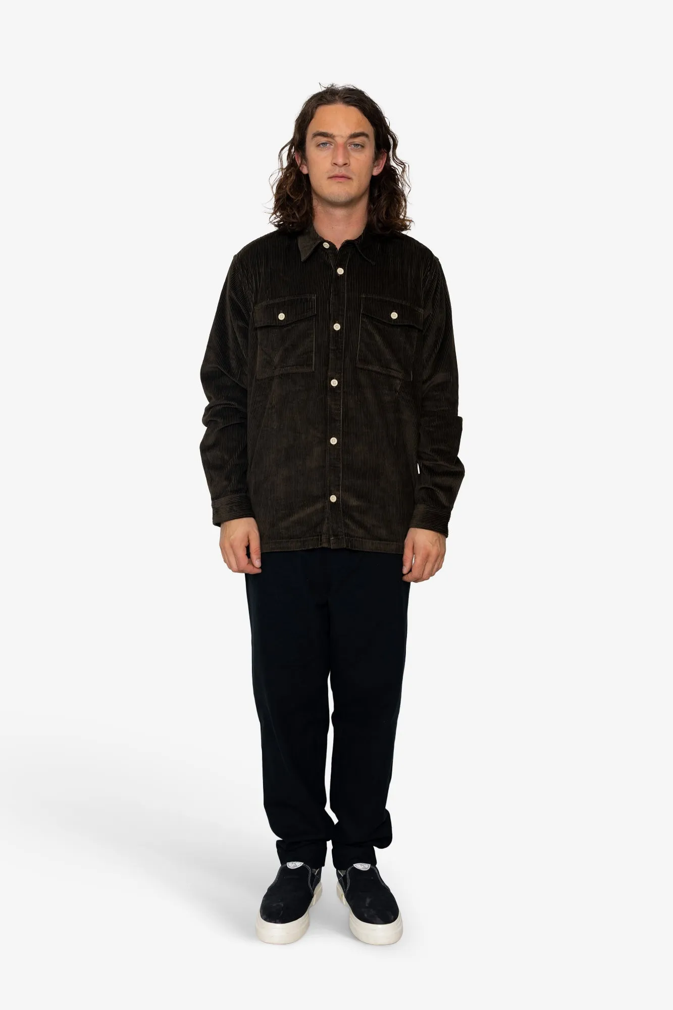 Kings Overshirt - Dark Olive sold by Folk product image thumbnail 2