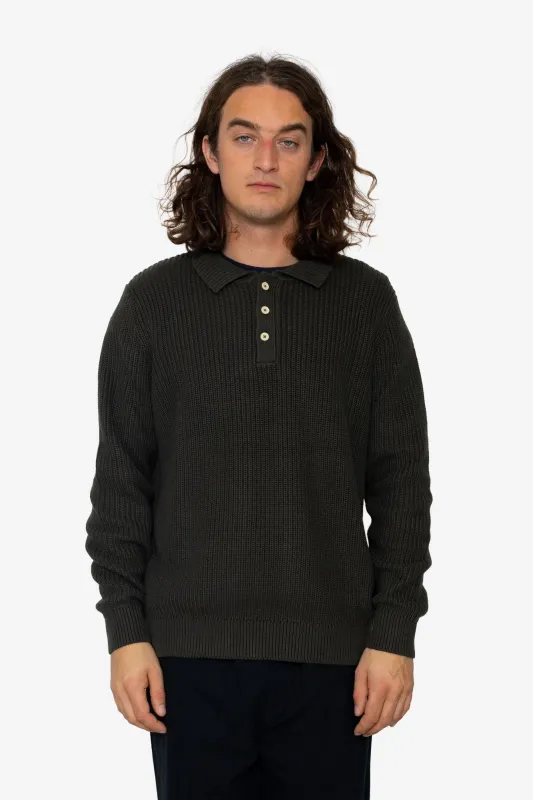 Hayley Polo - Dark Olive sold by Folk