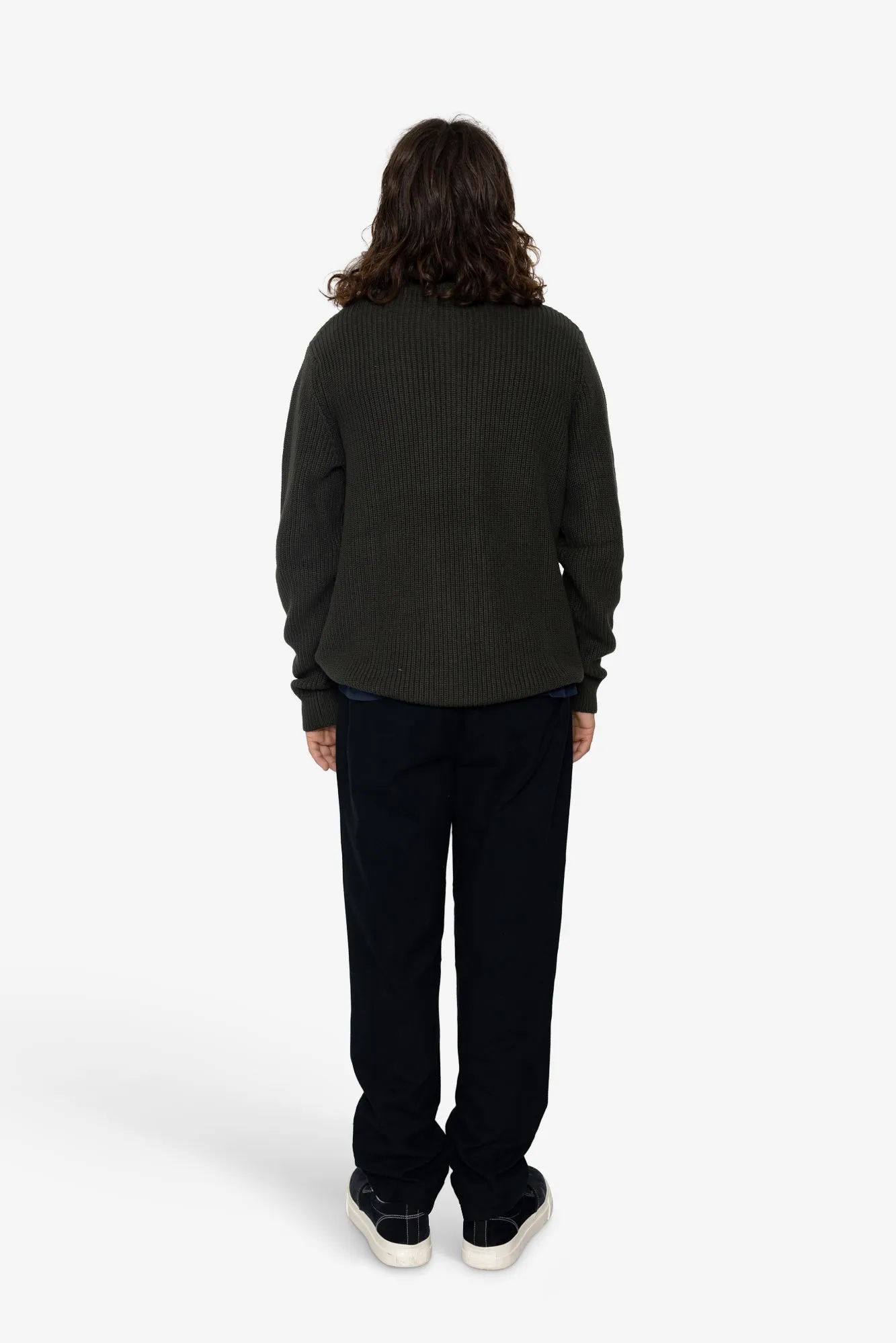 Hayley Quarter Zip - Dark Olive sold by Folk product image thumbnail 5