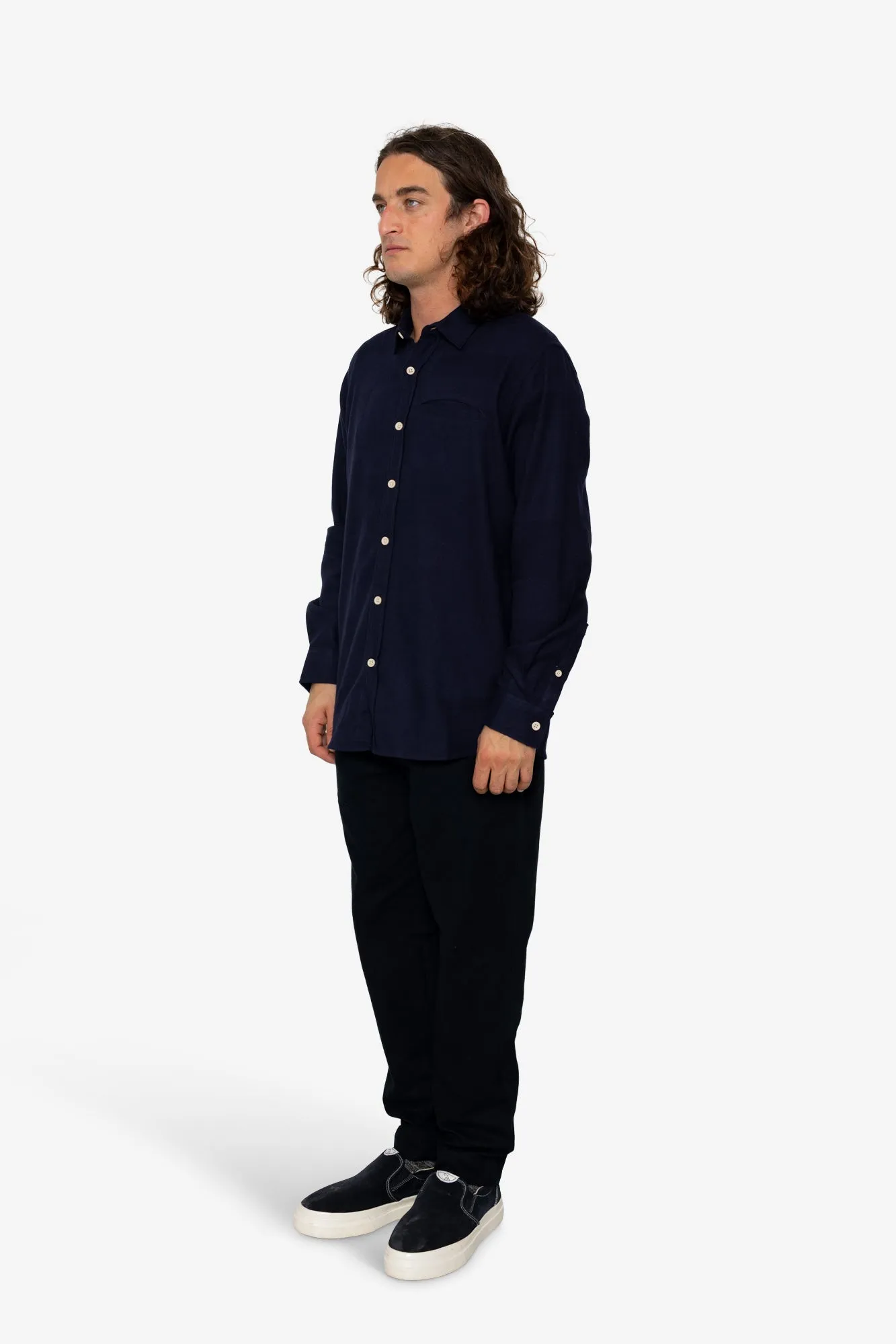 Grader Plain Shirt - Dark Navy sold by Folk product image thumbnail 3