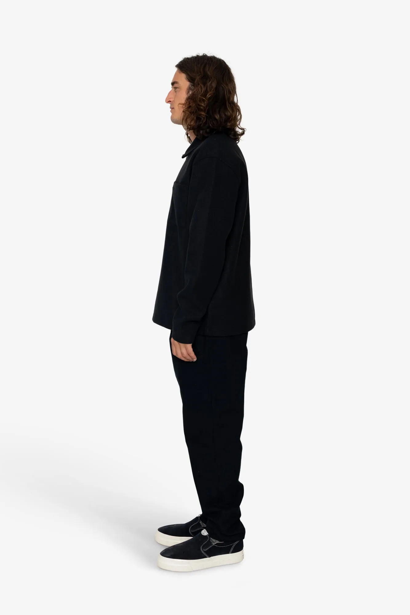 Gilbert Quarter-Zip Sweatshirt - Black sold by Folk product image thumbnail 4