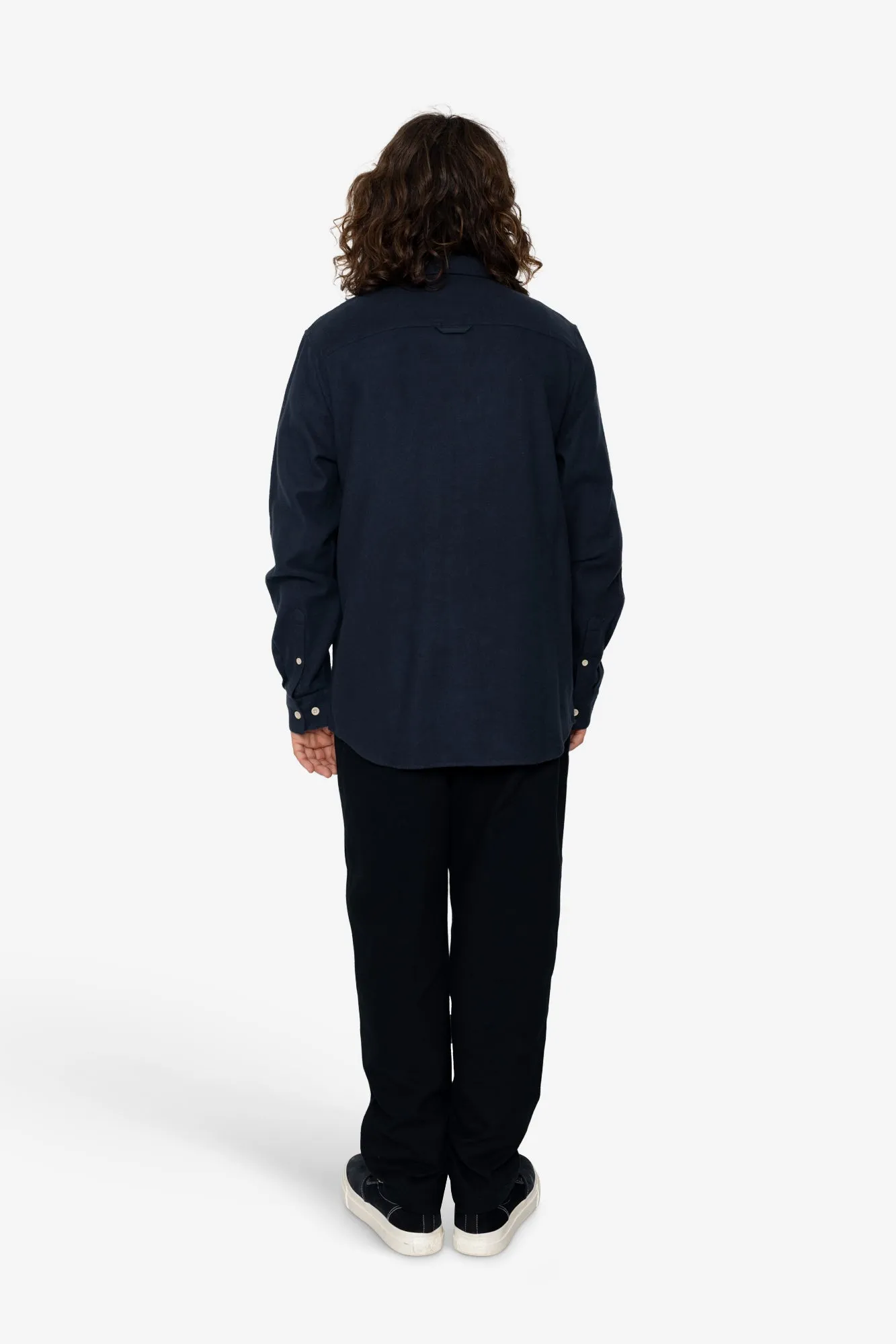 Flannel Bobby Button Down - Navy sold by Folk product image thumbnail 5