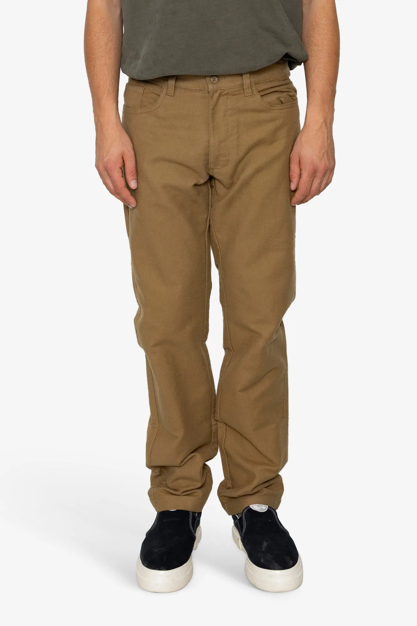 Fiver Moleskin Chino - Stone sold by Folk