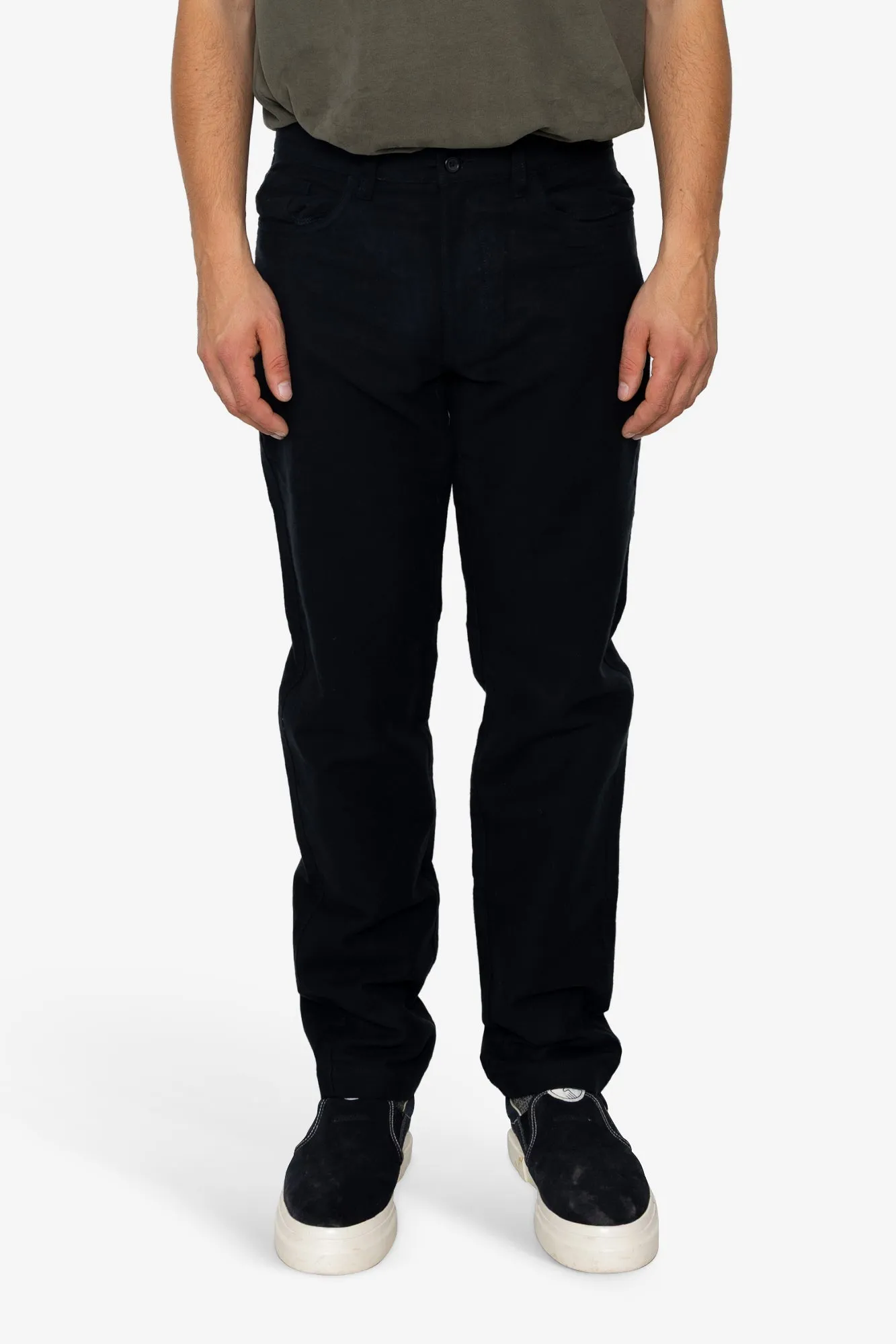 Fiver Moleskin Chino - Black sold by Folk