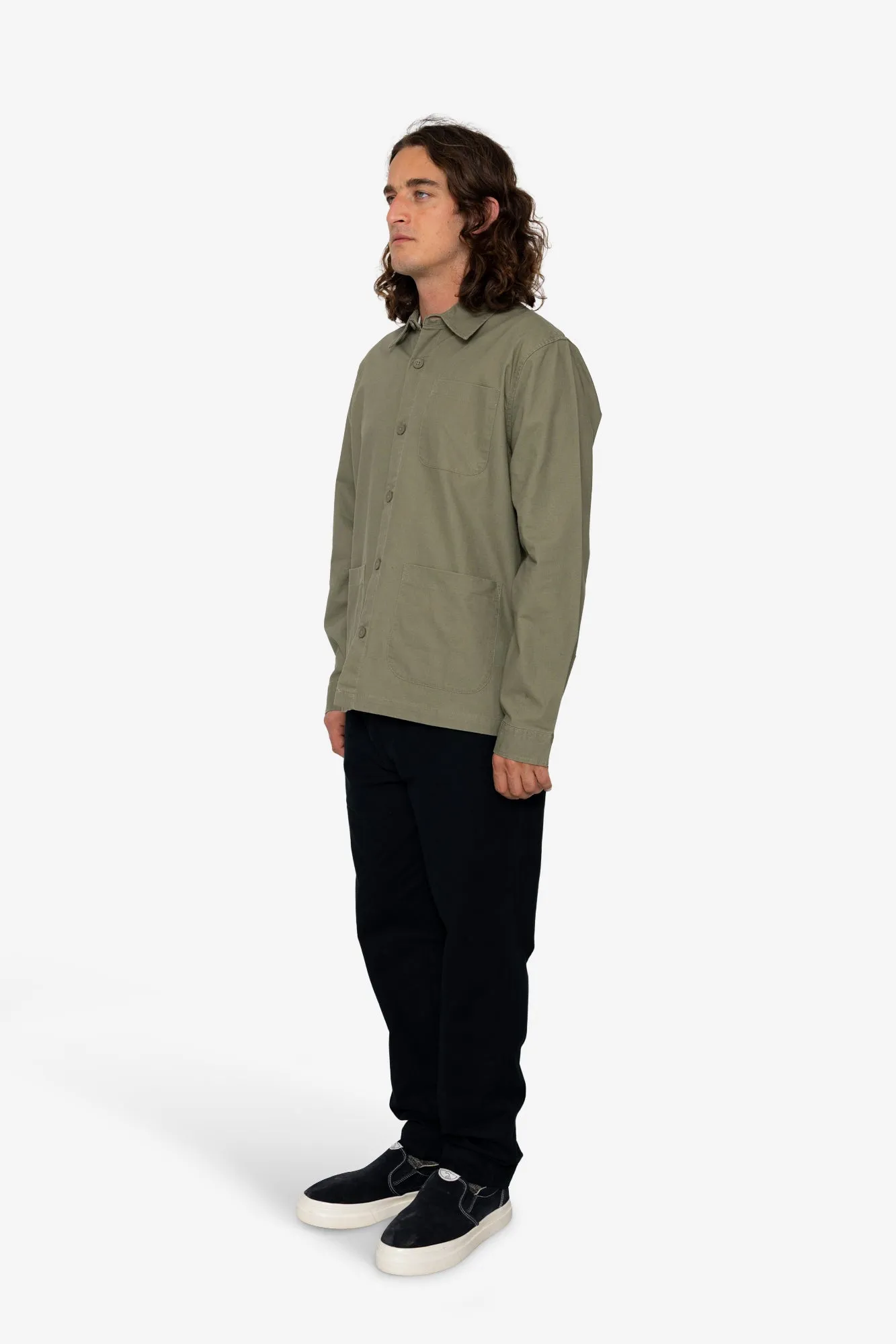 Fiver Overshirt - Light Khaki sold by Folk product image thumbnail 3