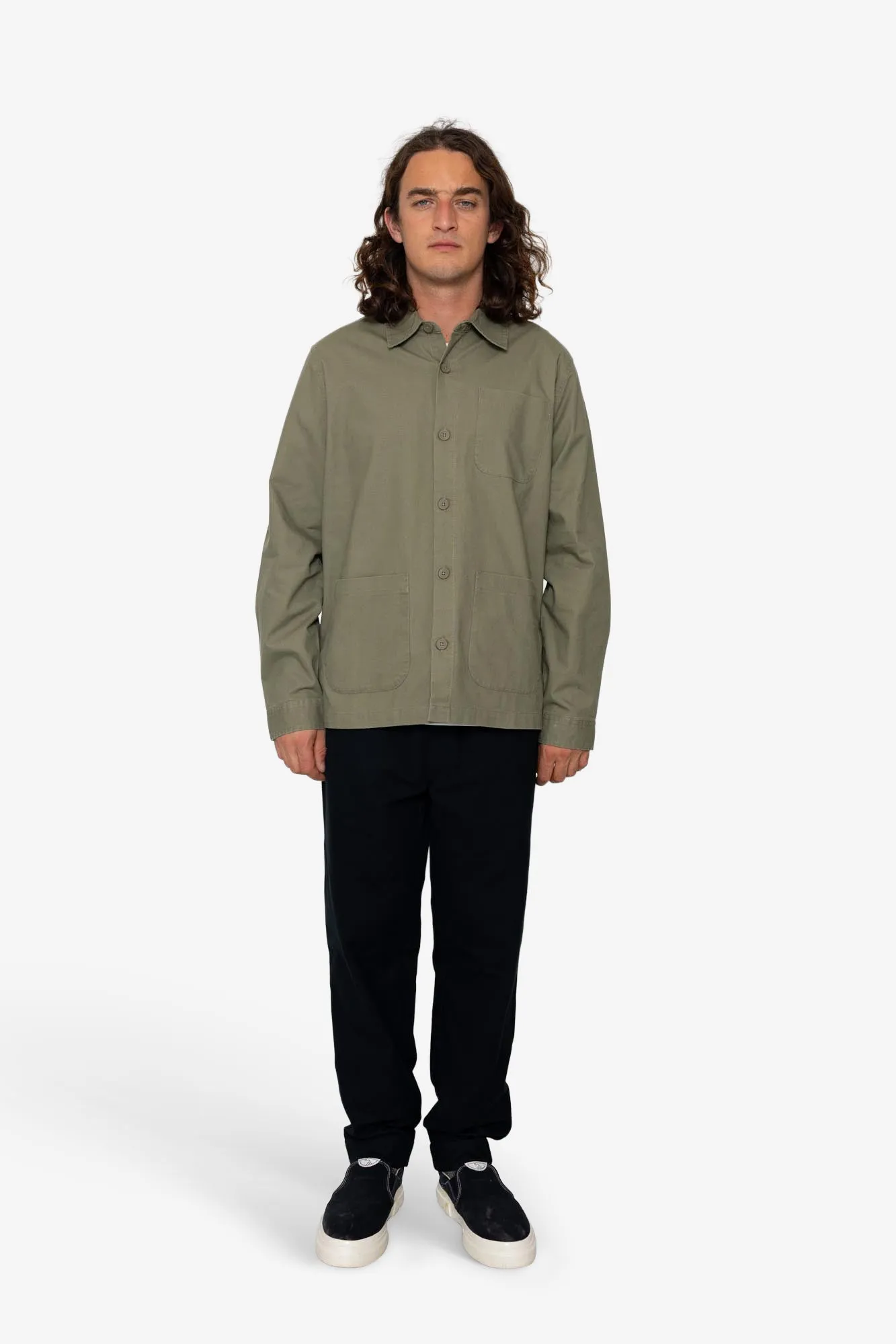 Fiver Overshirt - Light Khaki sold by Folk product image thumbnail 2
