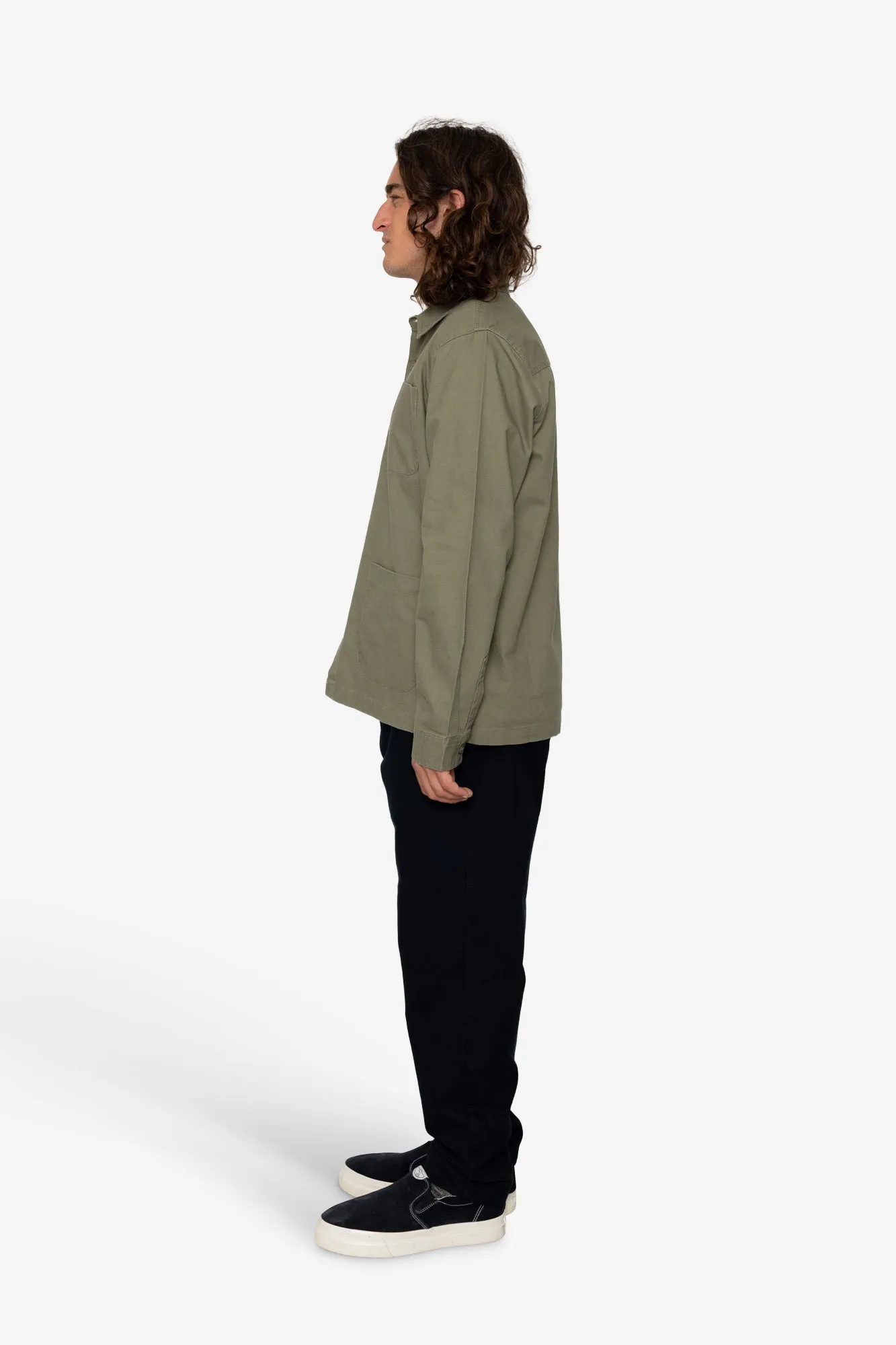 Fiver Overshirt - Light Khaki sold by Folk product image thumbnail 4