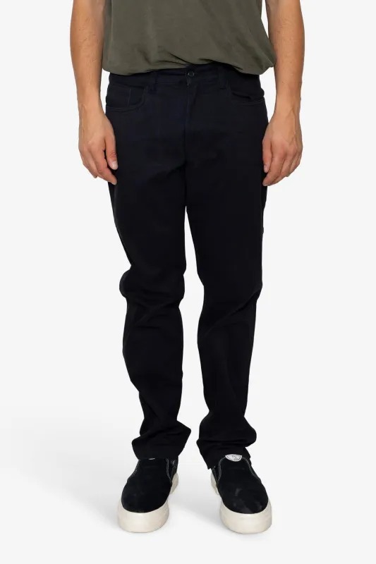 Fiver Heavy Bedford Trouser - Black made by Folk