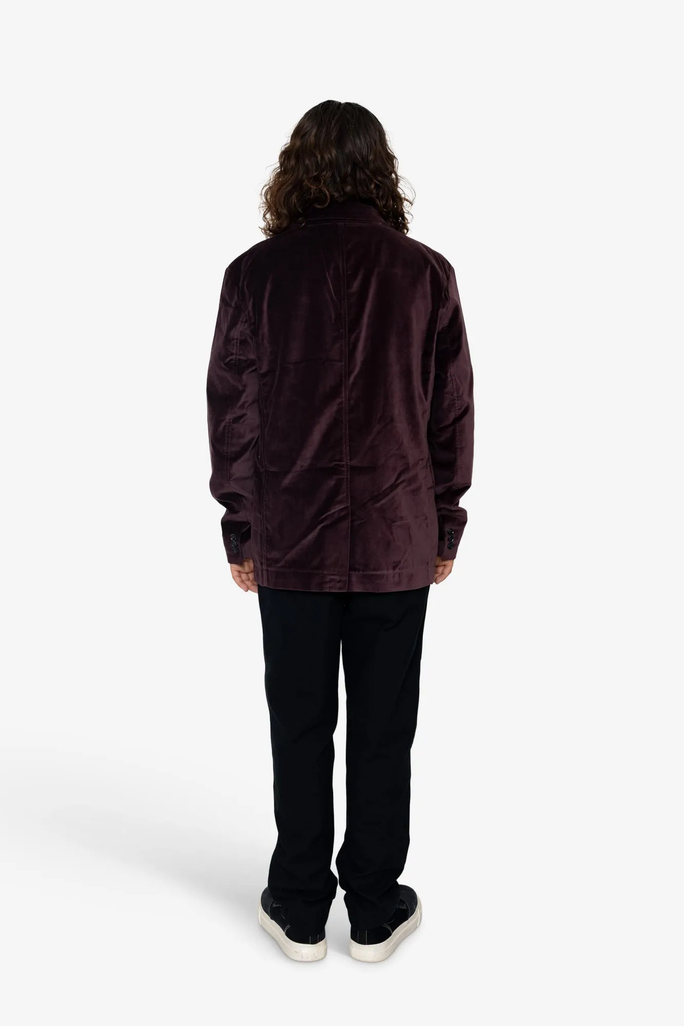 Hamilton Blazer - Bordeaux Velvet sold by Folk product image thumbnail 5