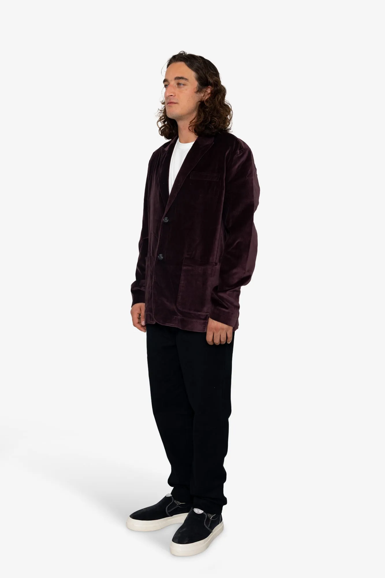 Hamilton Blazer - Bordeaux Velvet sold by Folk product image thumbnail 3