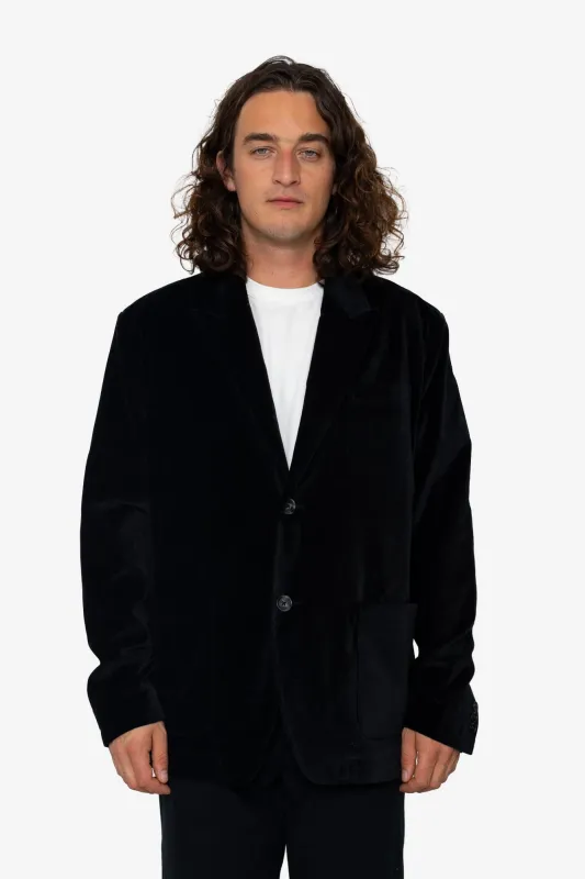 Hamilton Blazer - Black Velvet sold by Folk