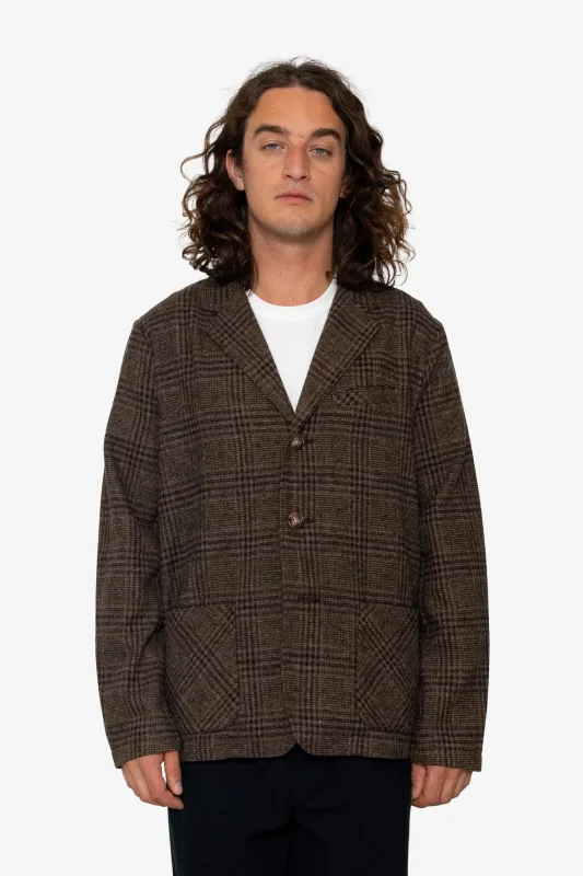 Hamilton Blazer - Large Brown Check sold by Folk