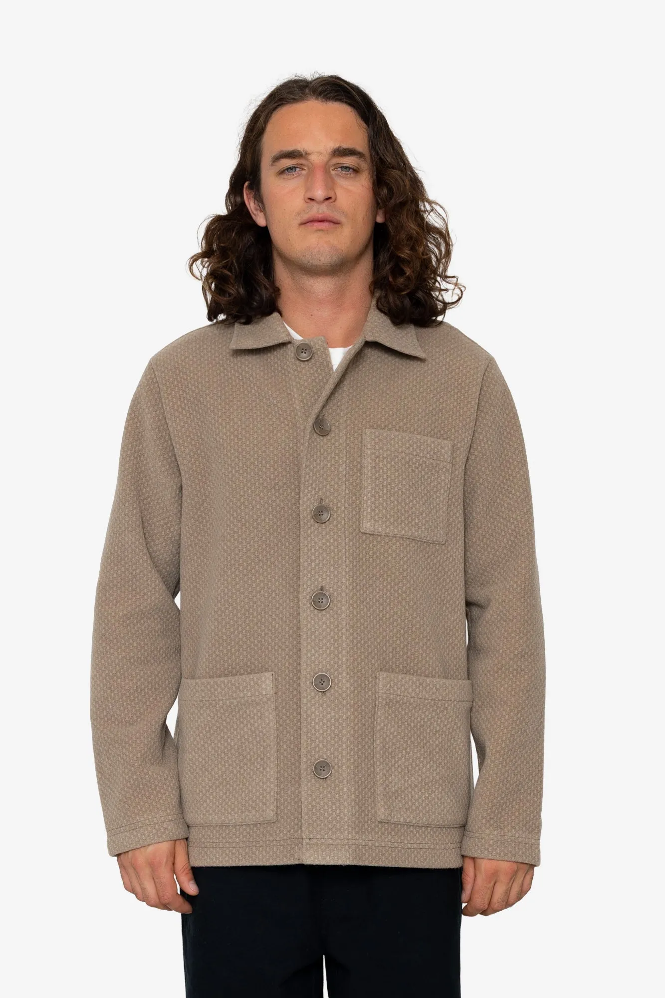 Greyson Jacket - Mole sold by Folk