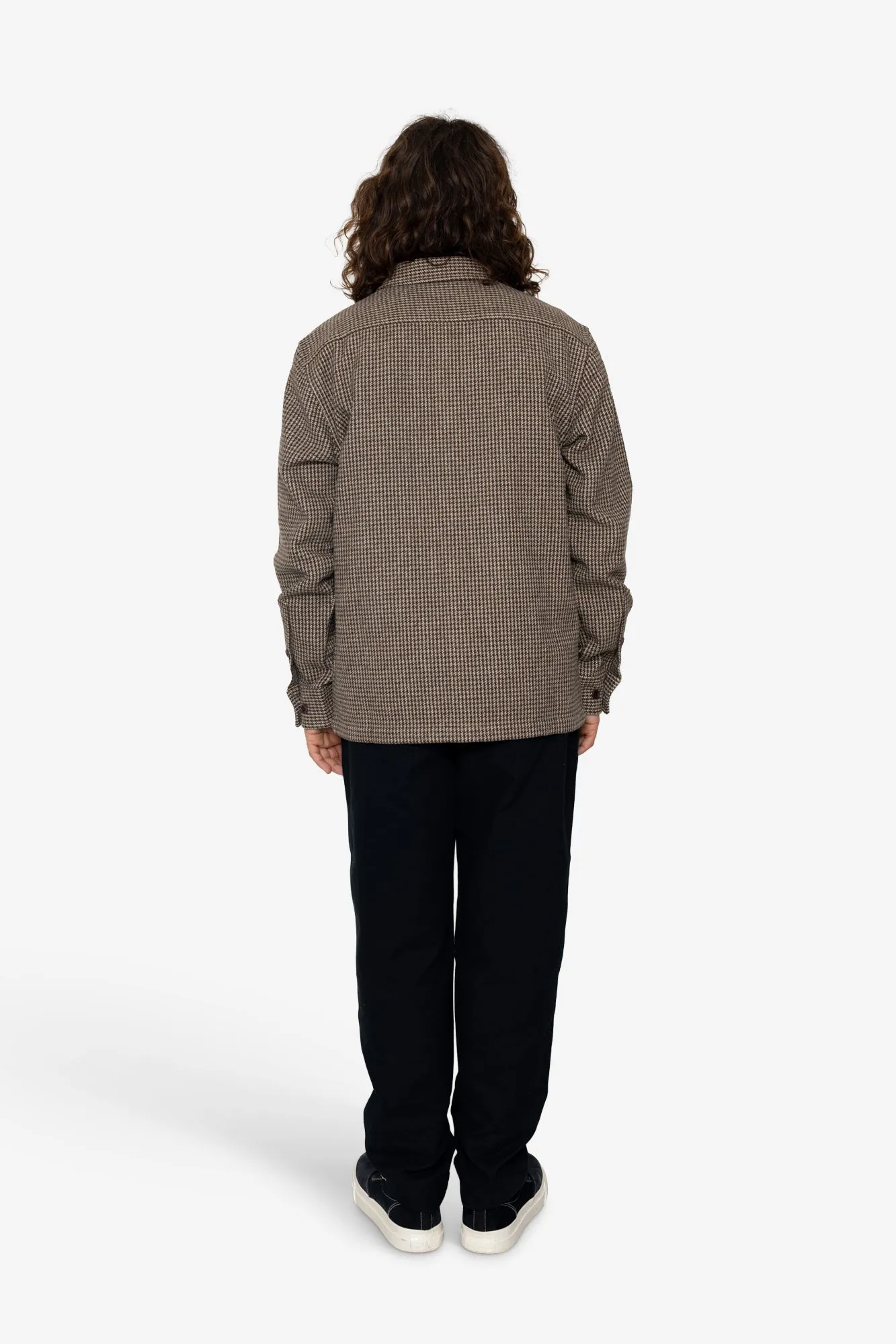 Erin Overshirt - Chocolate Microcheck sold by Folk product image thumbnail 5