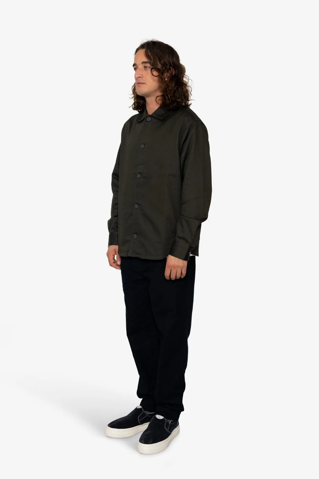 Terral Overshirt - Khaki sold by Folk product image thumbnail 3