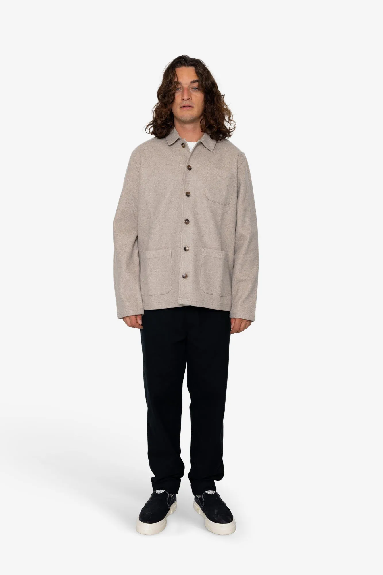 Sonny Overshirt - Cloud sold by Folk product image thumbnail 2