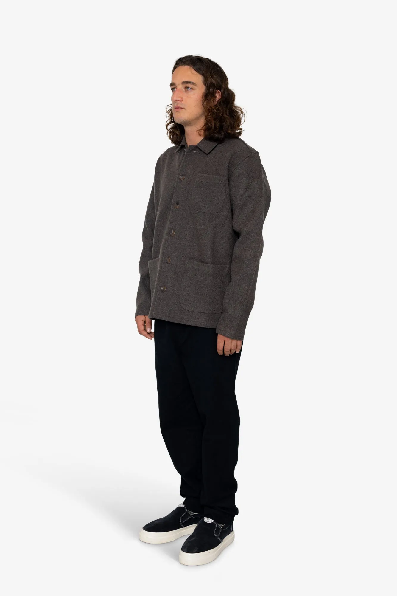 Sonny Overshirt - Charcoal sold by Folk product image thumbnail 3