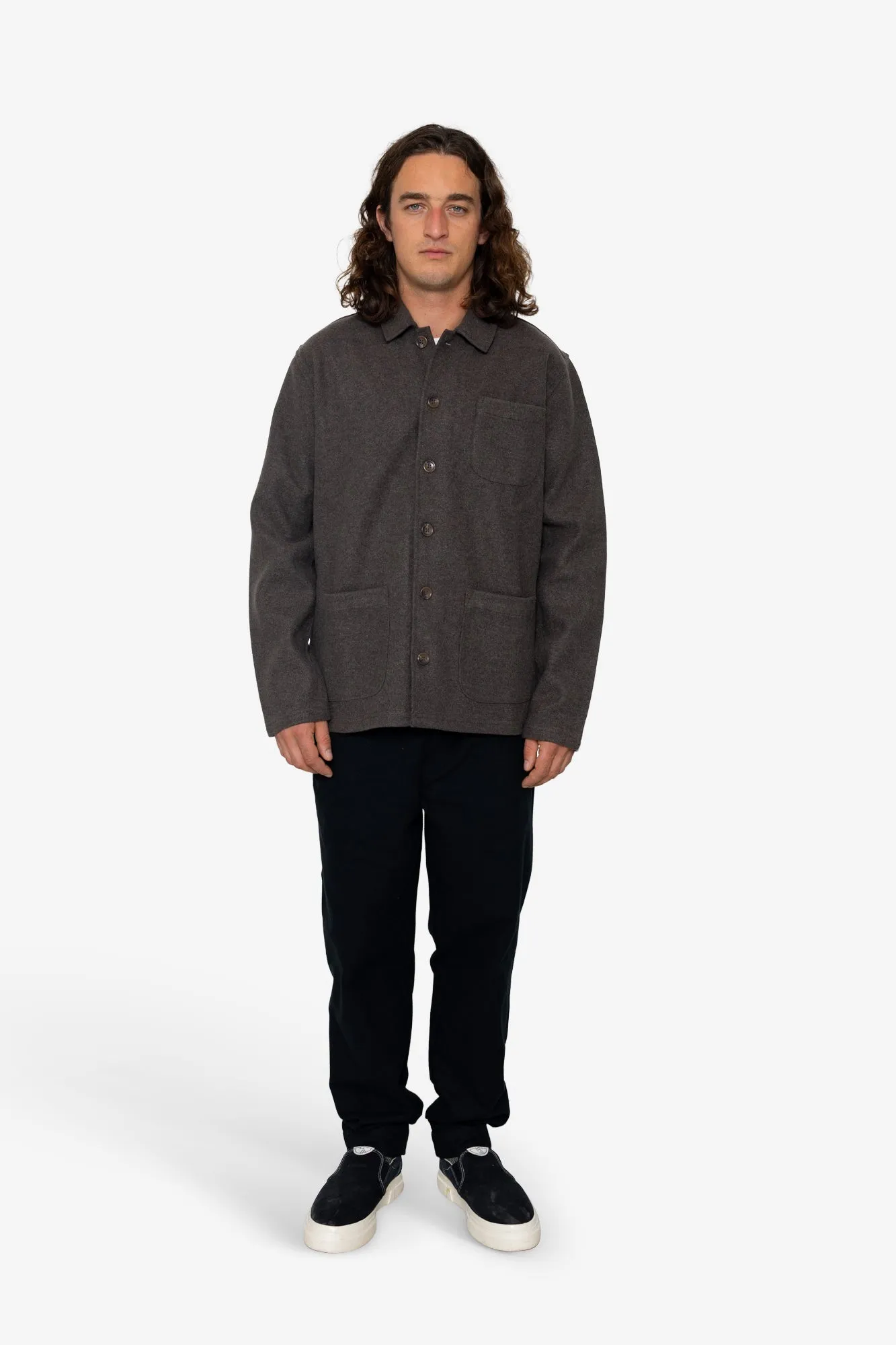Sonny Overshirt - Charcoal sold by Folk product image thumbnail 2