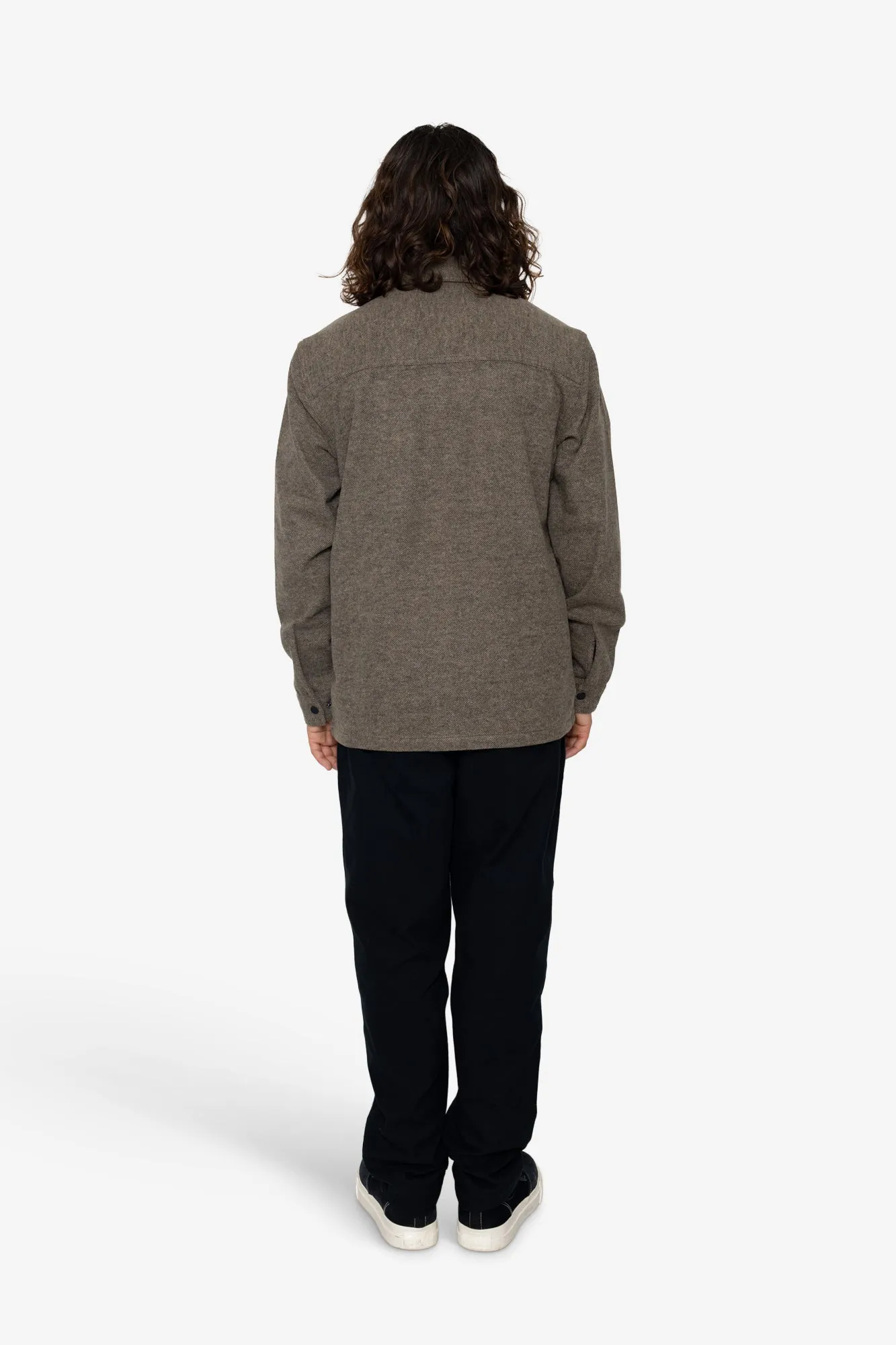 Reece Overshirt - Chocolate Brown / Black sold by Folk product image thumbnail 5