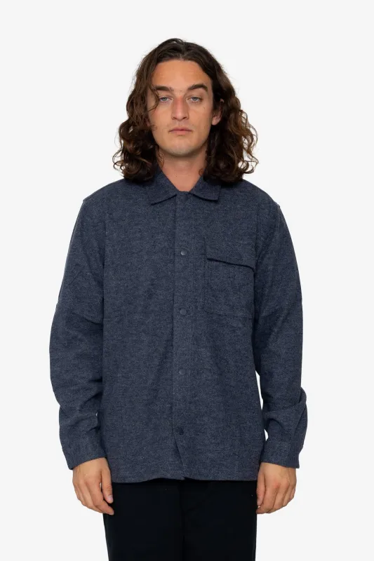 Reece Overshirt - Charcoal sold by Folk