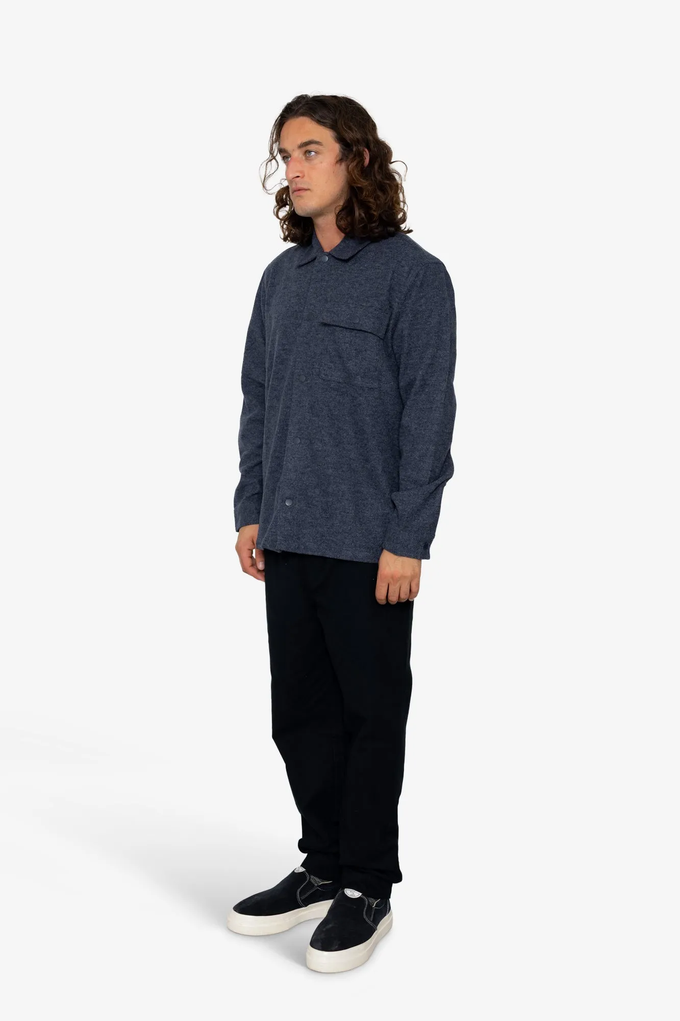 Reece Overshirt - Charcoal sold by Folk product image thumbnail 3