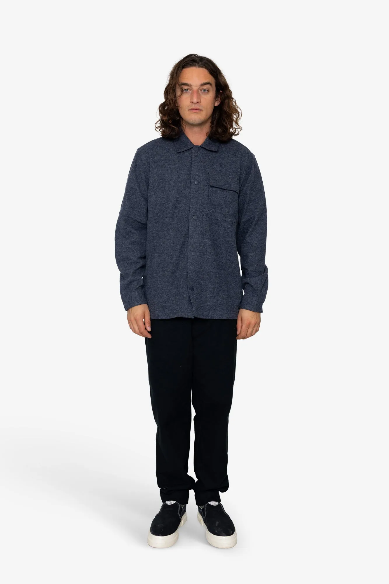 Reece Overshirt - Charcoal sold by Folk product image thumbnail 2