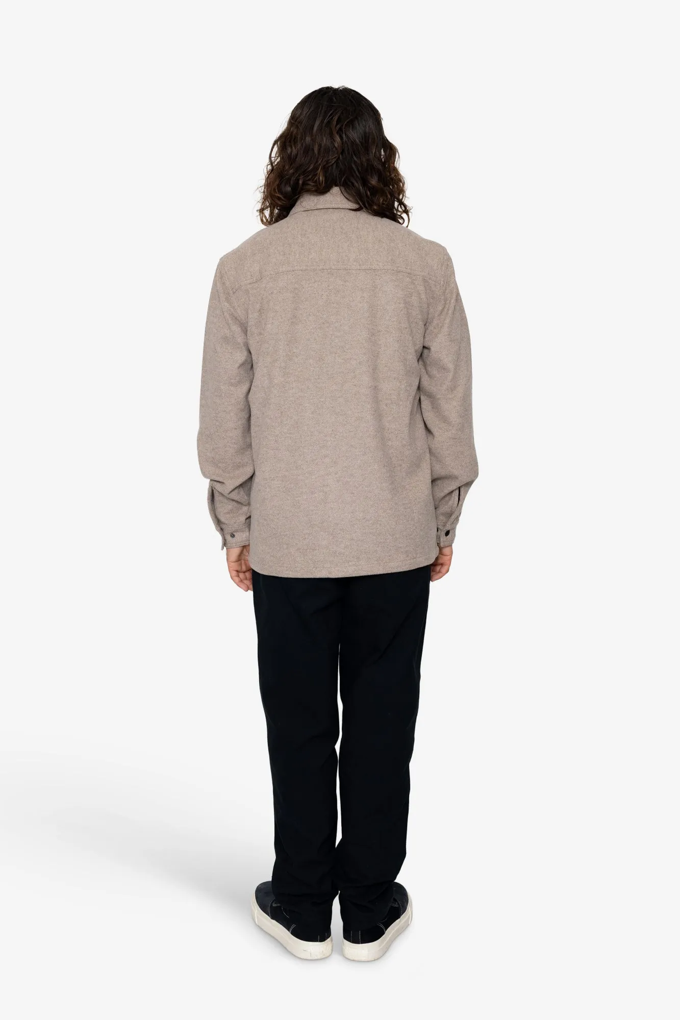 Reece Overshirt - Mushroom sold by Folk product image thumbnail 5