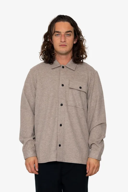Reece Overshirt - Mushroom sold by Folk
