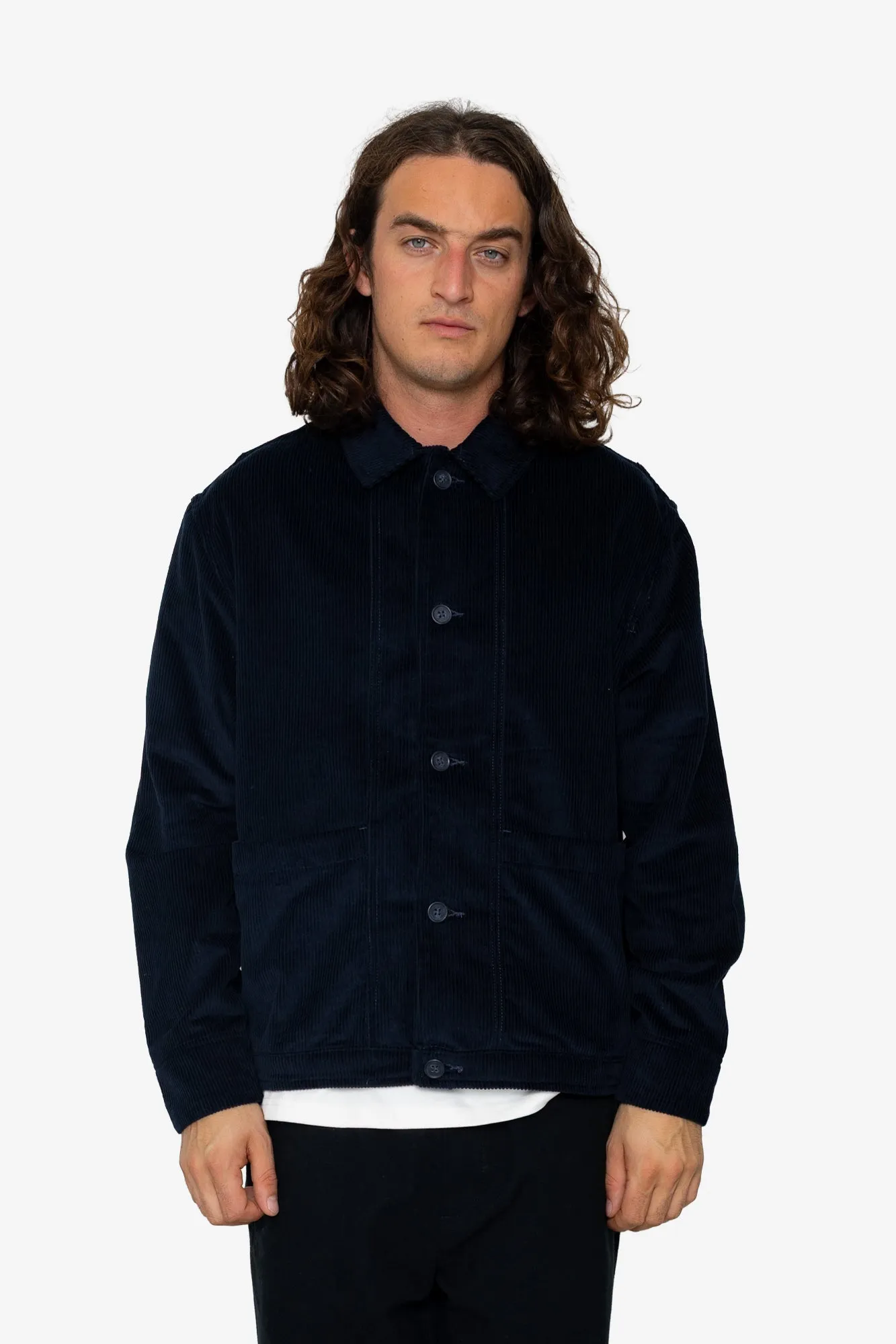 Parson Overshirt - Dark Navy sold by Folk