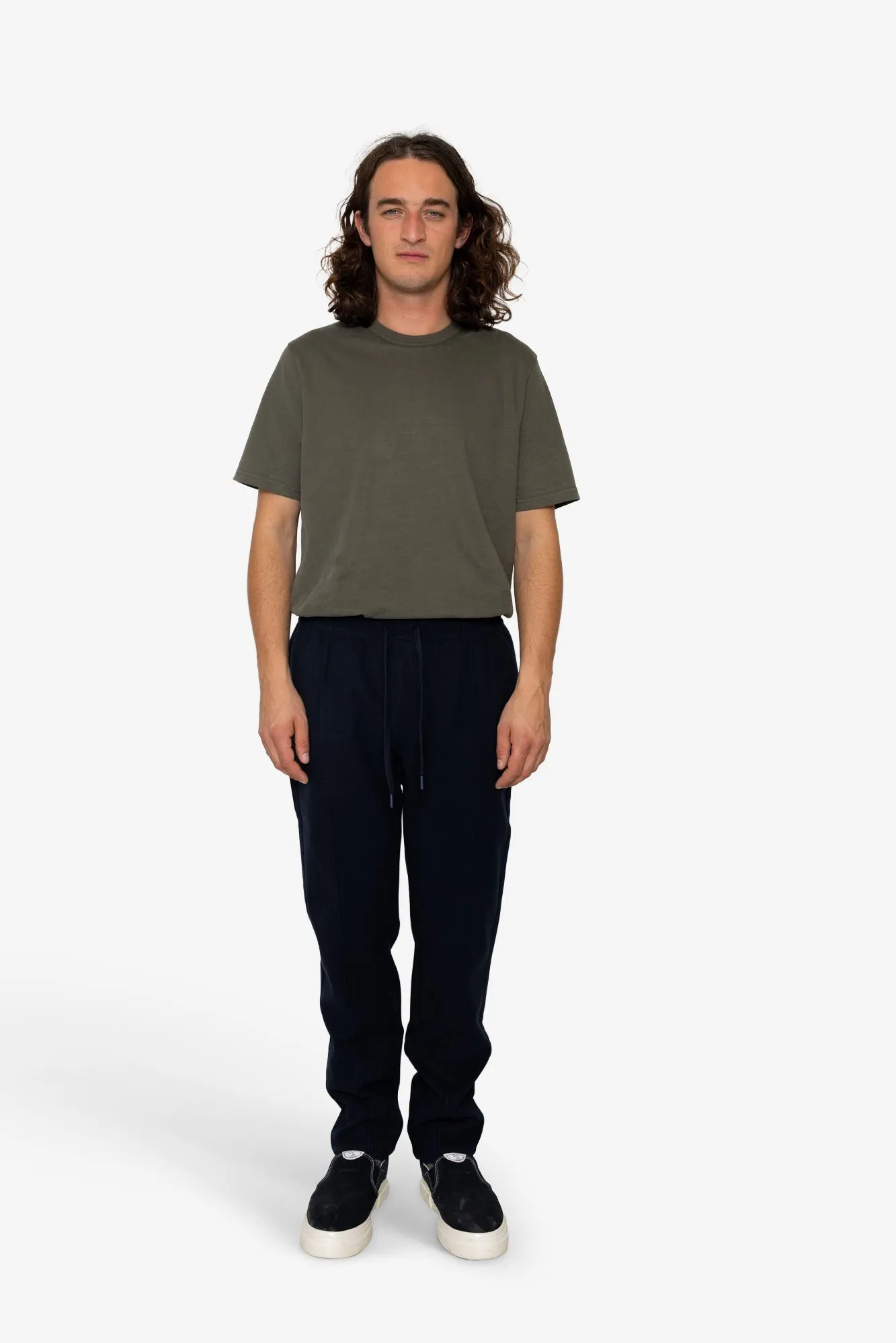 Morton Pintuck Jogger - Dark Navy sold by Folk product image thumbnail 2