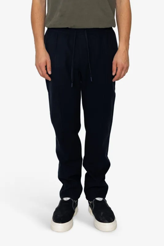 Morton Pintuck Jogger - Dark Navy sold by Folk
