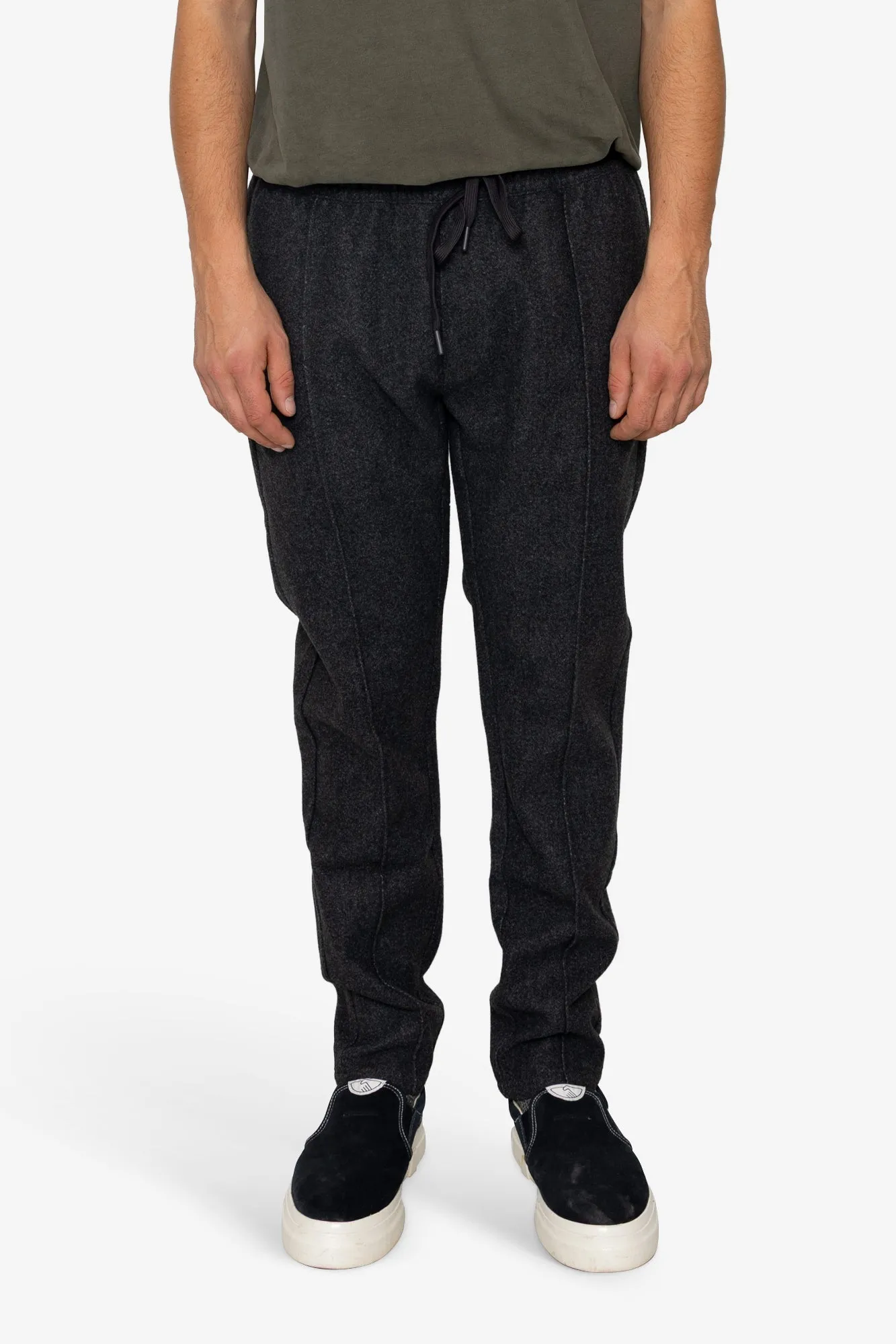 Morton Pintuck Jogger - Charcoal sold by Folk