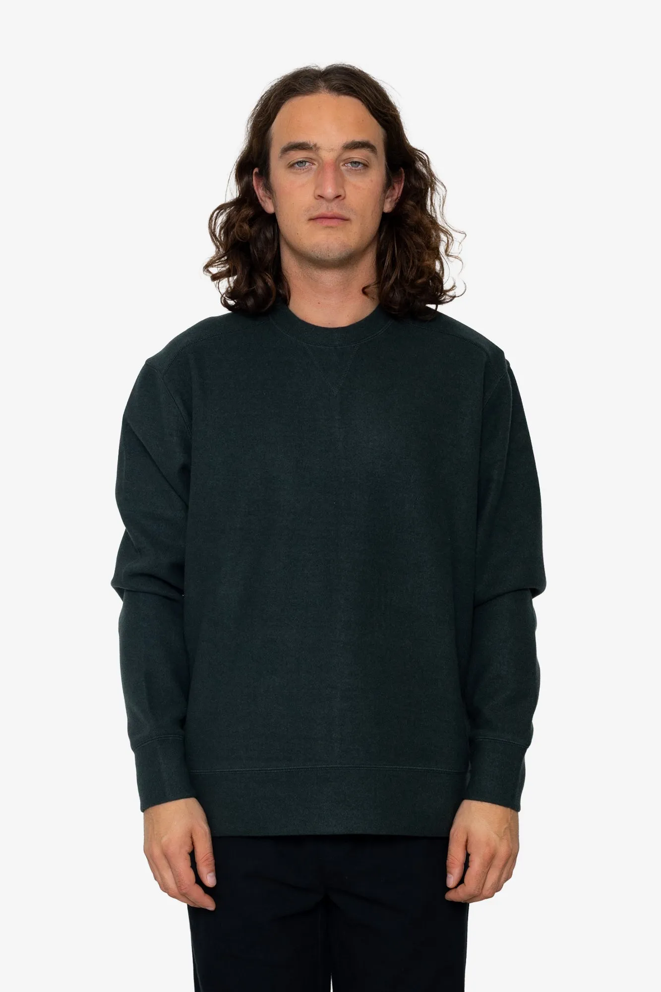 Mercer Crew Sweatshirt - Dark Green sold by Folk