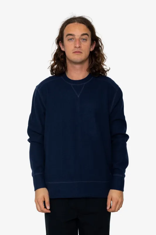 Mercer Crew Sweatshirt - Navy sold by Folk