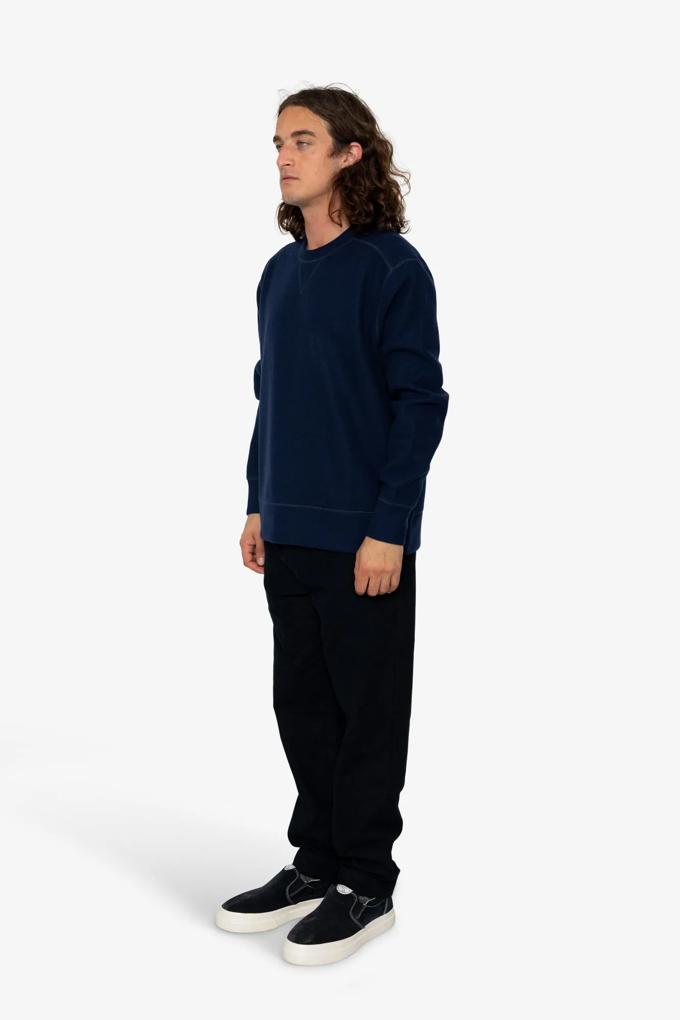Mercer Crew Sweatshirt - Navy sold by Folk product image thumbnail 3