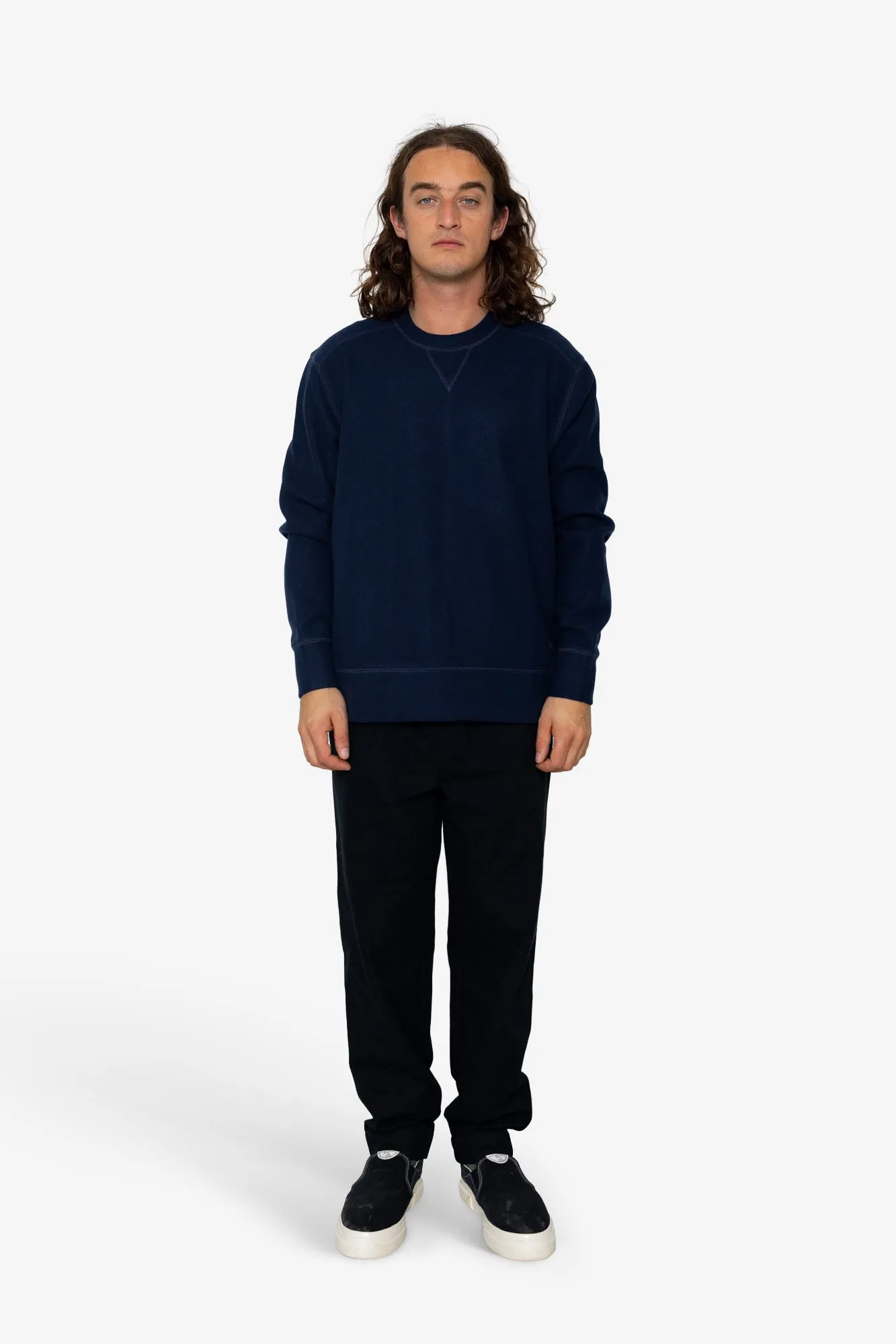 Mercer Crew Sweatshirt - Navy sold by Folk product image thumbnail 2