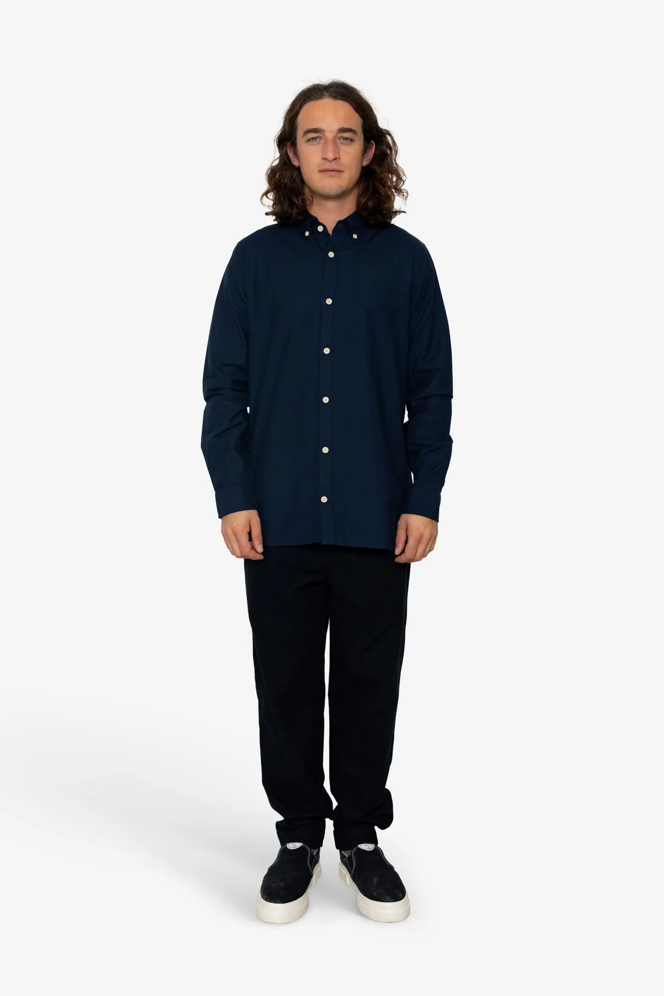 Logan Shirt - Navy sold by Folk product image thumbnail 2