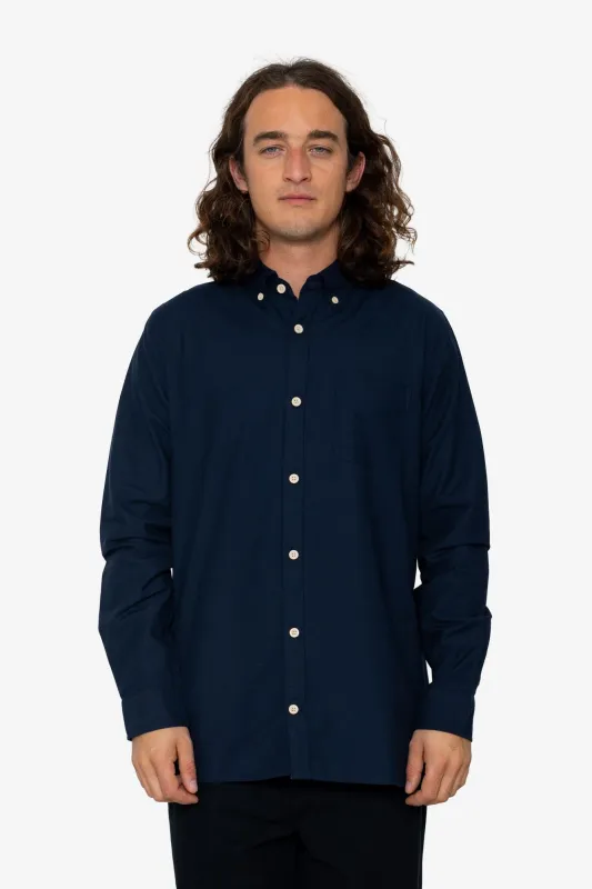 Logan Shirt - Navy sold by Folk