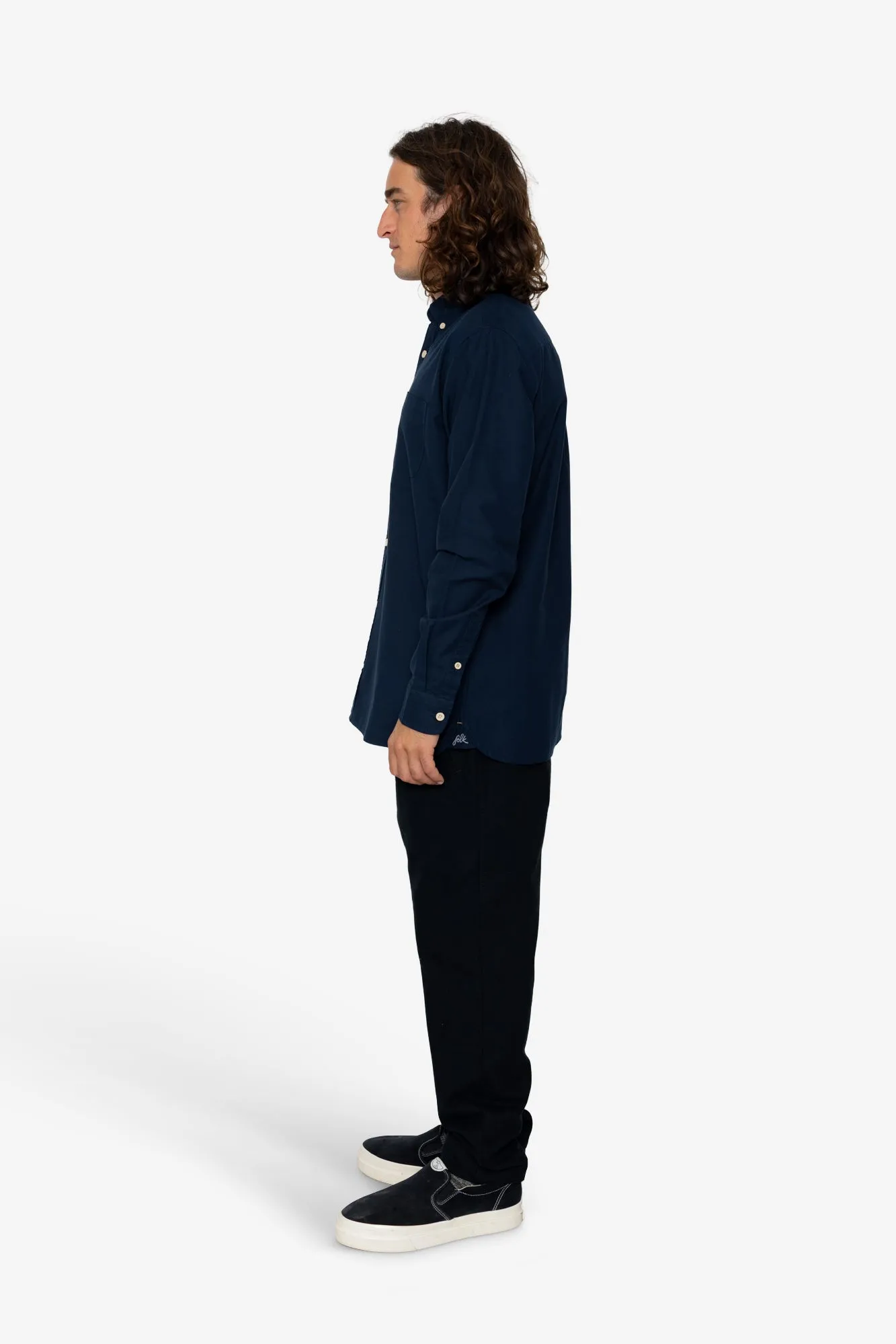 Logan Shirt - Navy sold by Folk product image thumbnail 4