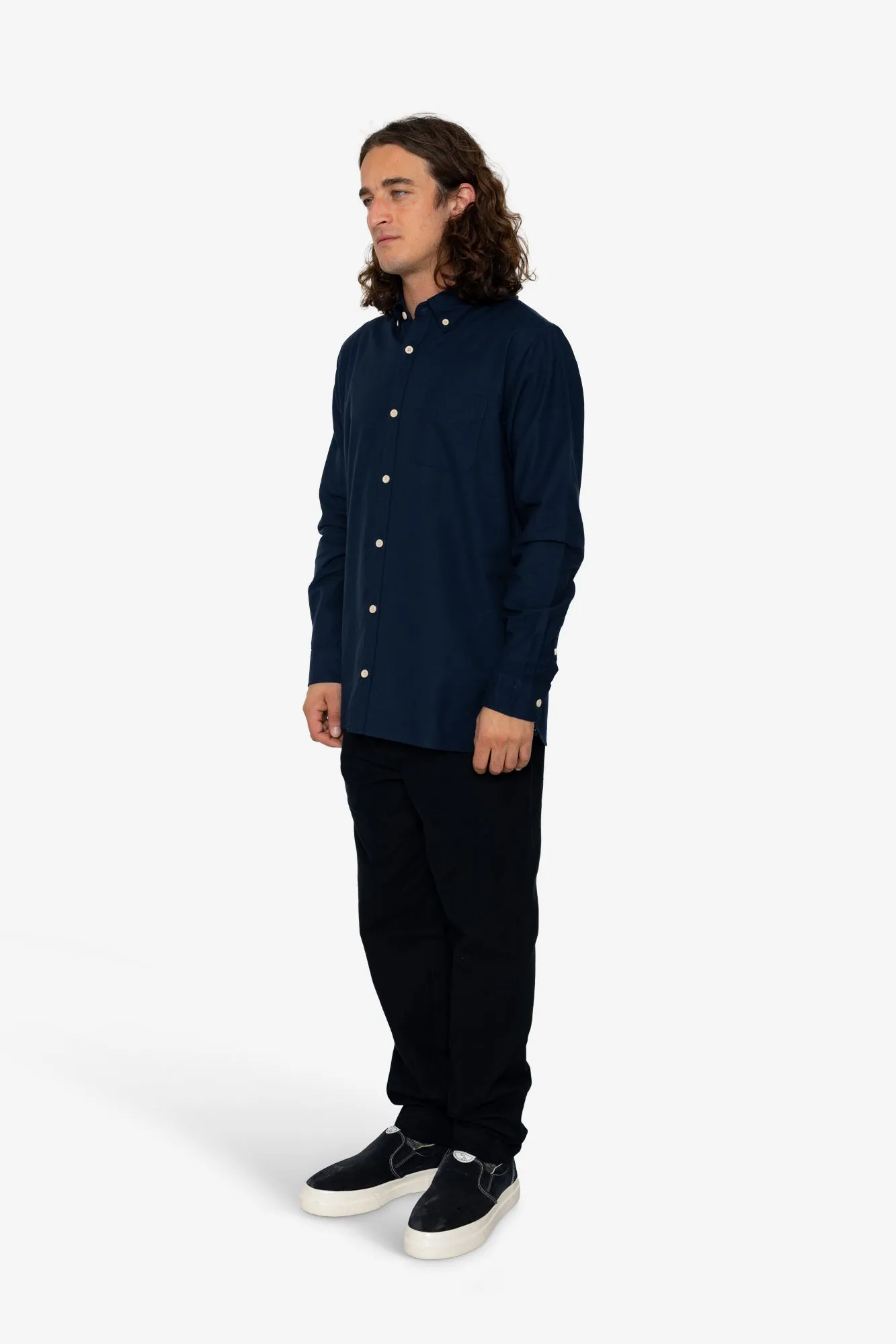 Logan Shirt - Navy sold by Folk product image thumbnail 3