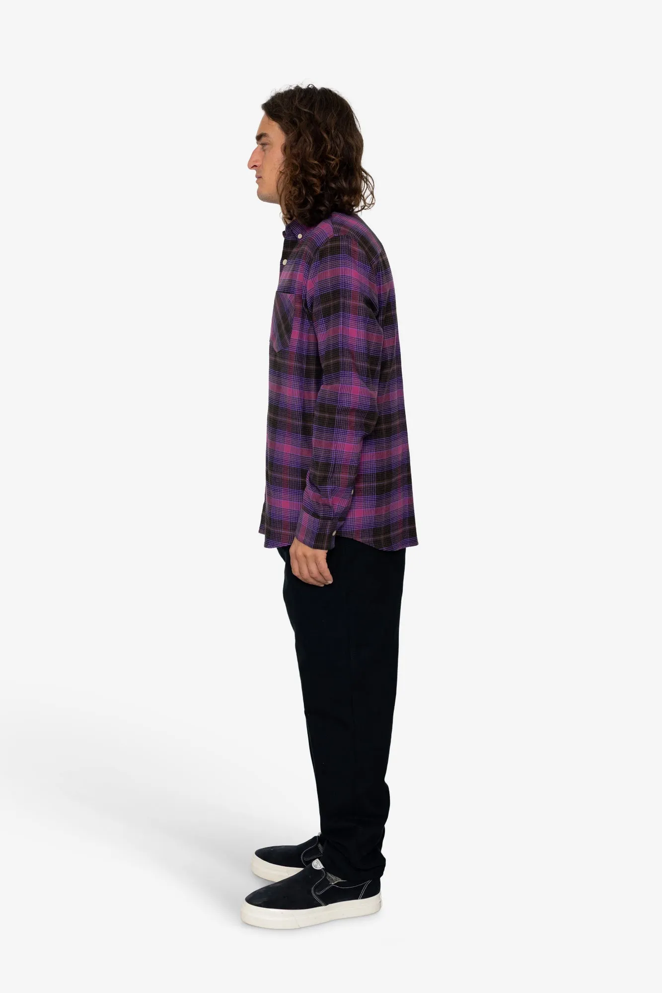 Treng Check Shirt - Pink / Wine sold by Folk product image thumbnail 4