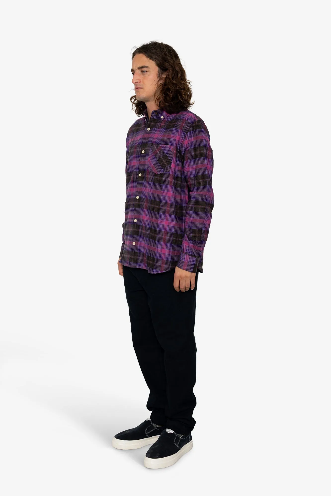 Treng Check Shirt - Pink / Wine sold by Folk product image thumbnail 3