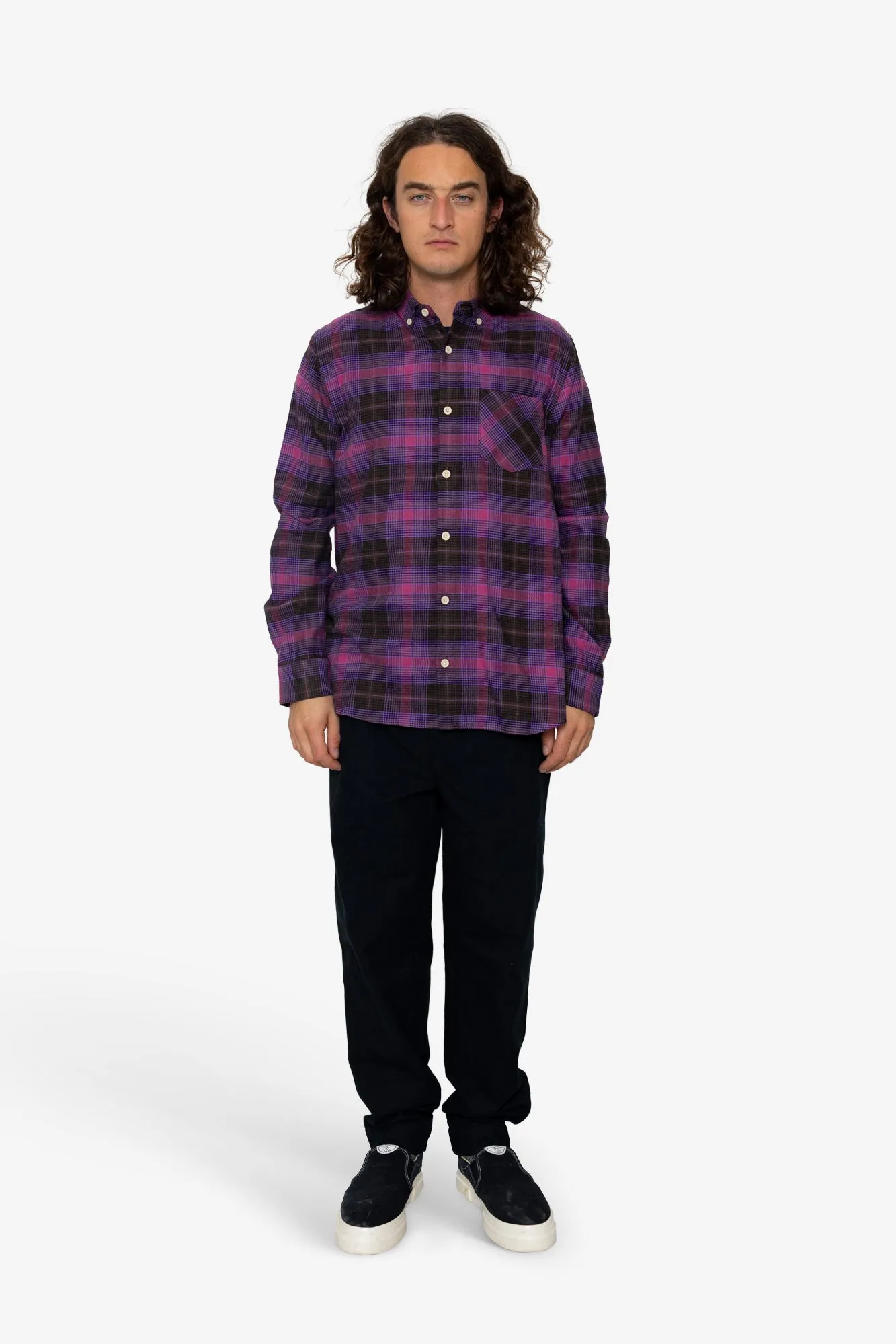 Treng Check Shirt - Pink / Wine sold by Folk product image thumbnail 2