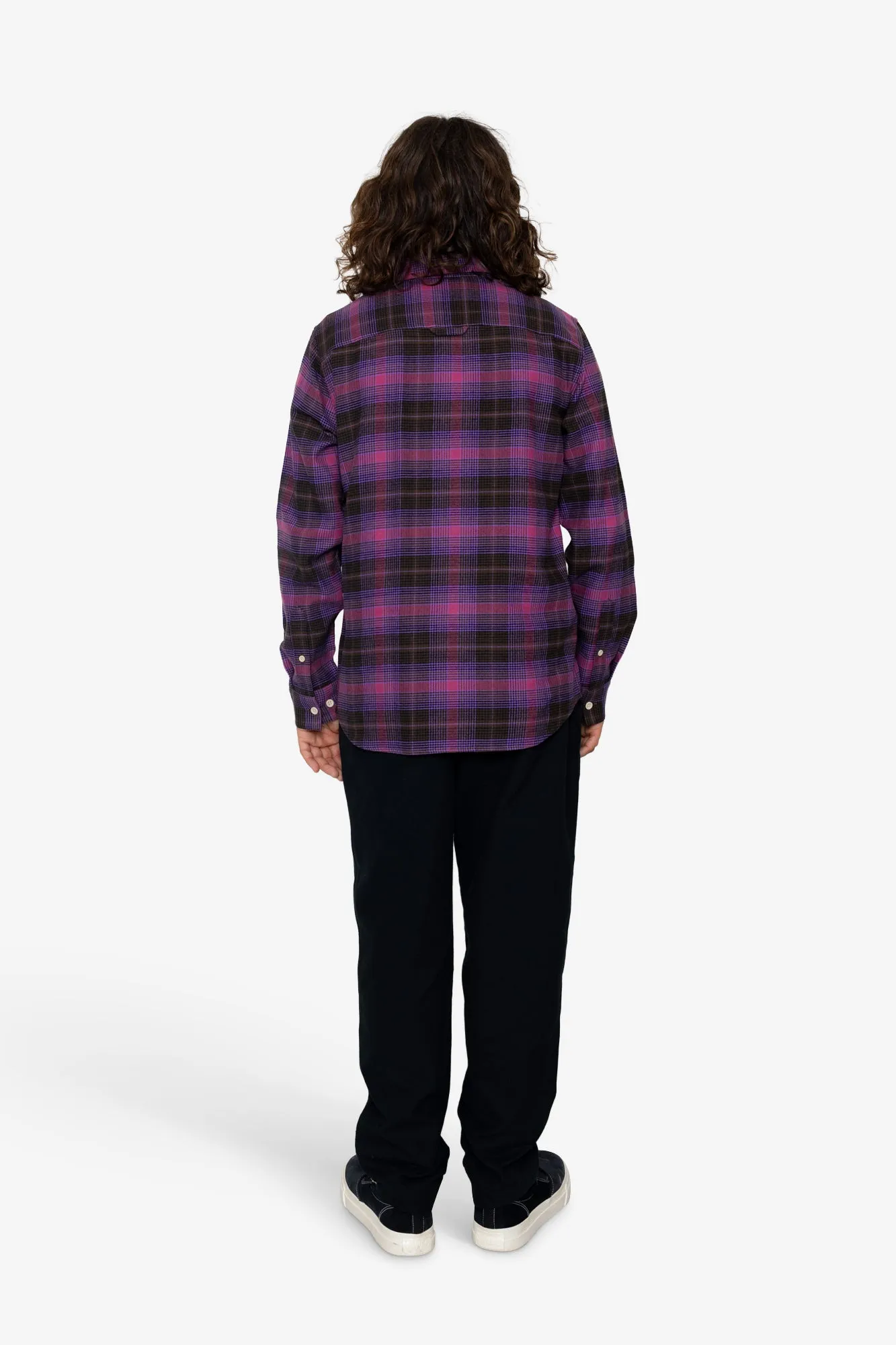 Treng Check Shirt - Pink / Wine sold by Folk product image thumbnail 5