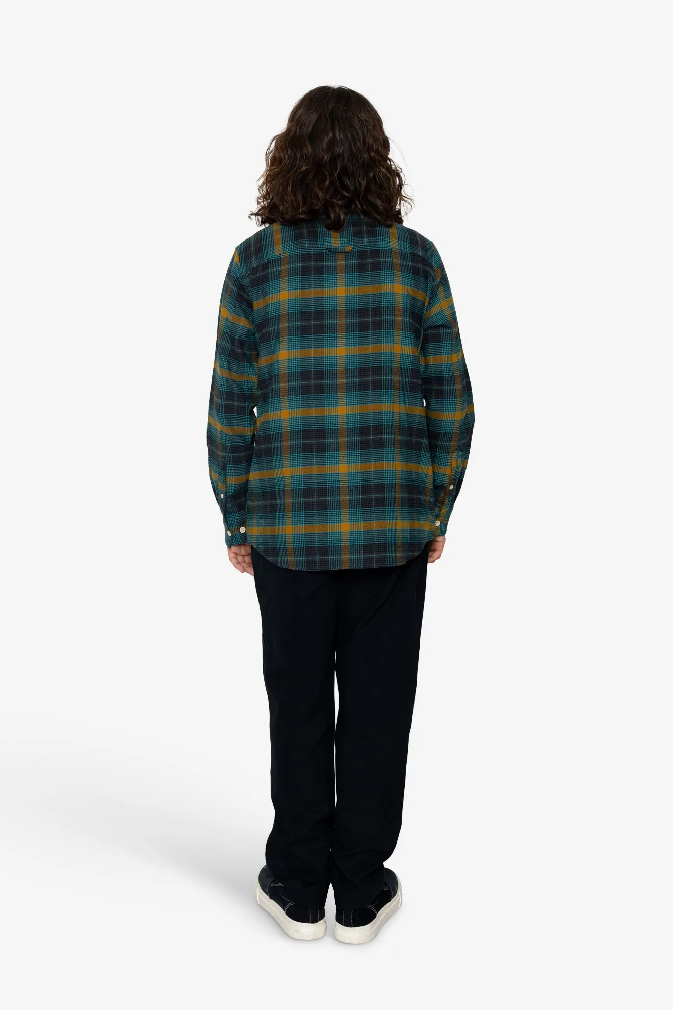 Treng Check Shirt - Teal / Mustard sold by Folk product image thumbnail 5